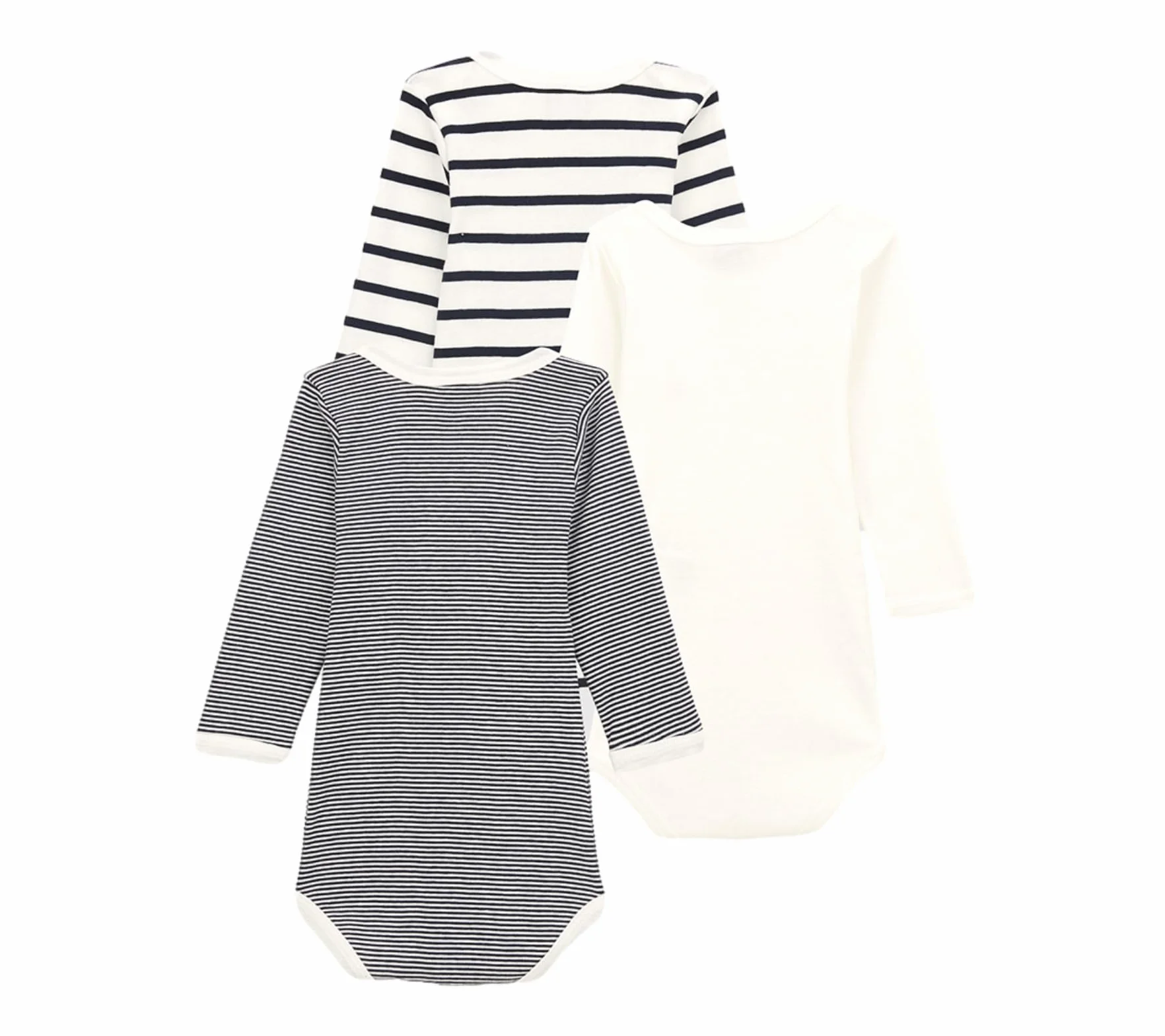 Petit Bateau Body Mixte enfant lot de 3