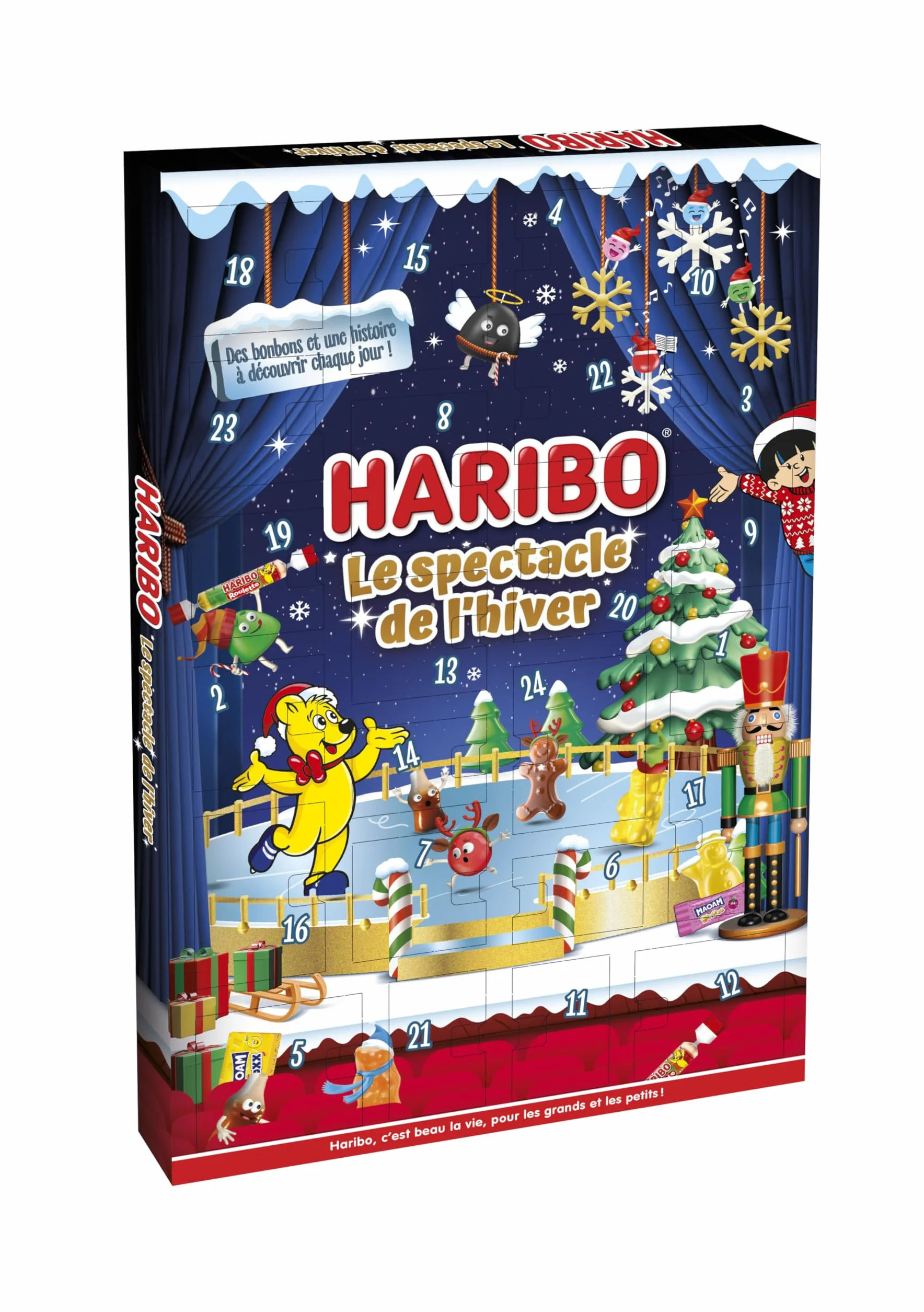HARIBO - Calendrier de l’Avent - Bonbons Sans Colorants Artificiels - 310 g