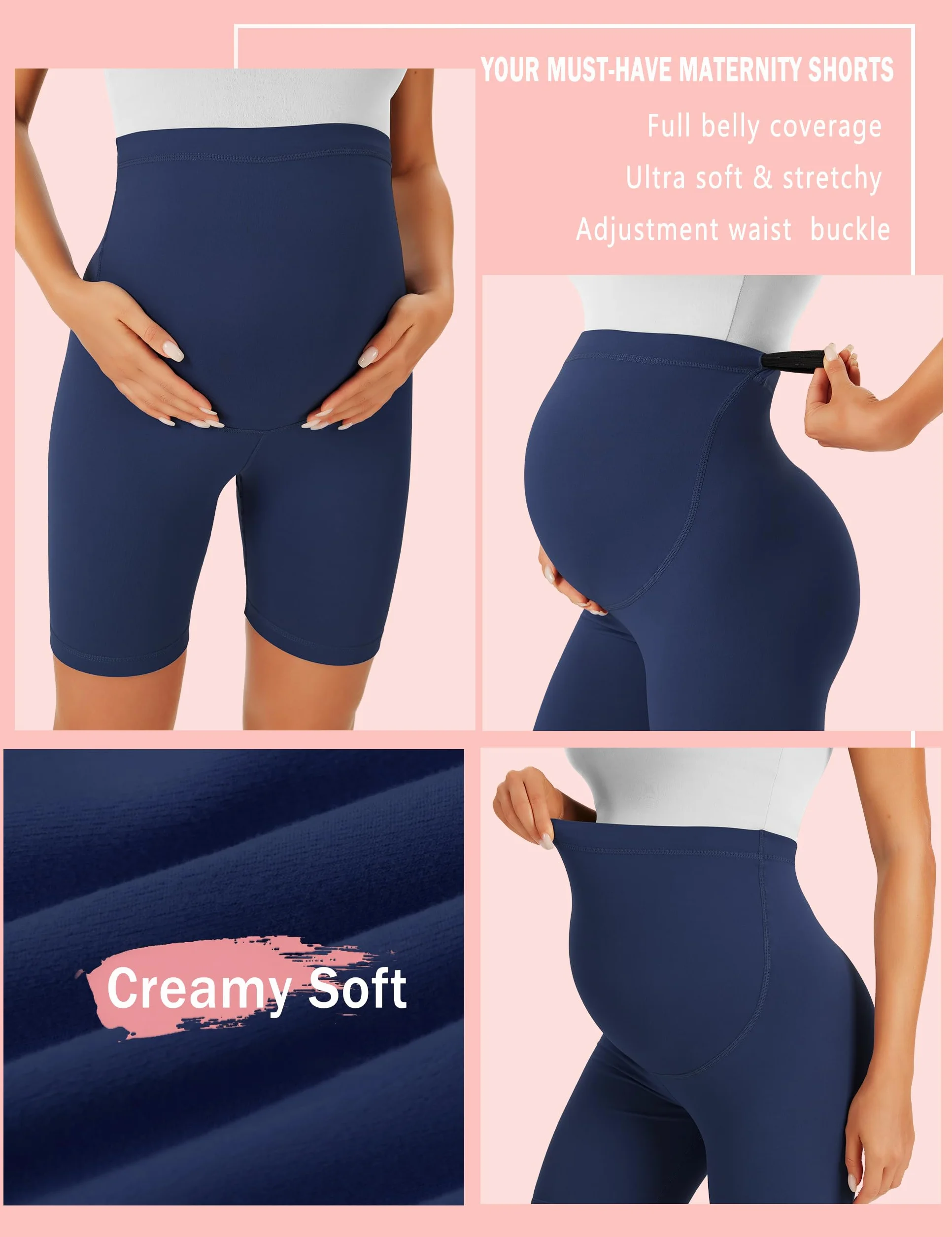 VALANDY Pantalon de maternité motard Yoga S-XL