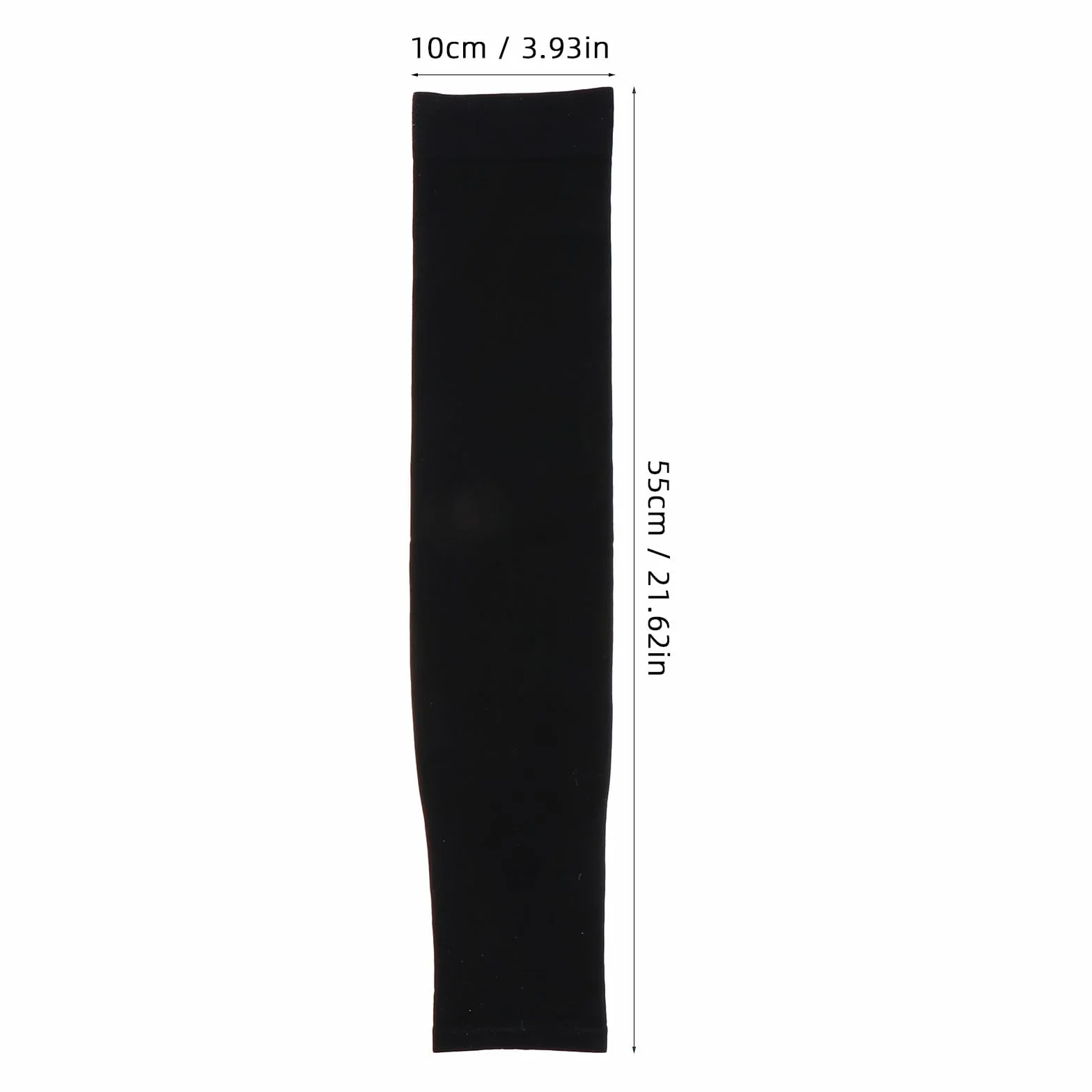 GANAZONO Lot de 2 Protège-Jambes Anti-Uv en Tissu Glace Manchons de Cyclisme Élastiques Noir