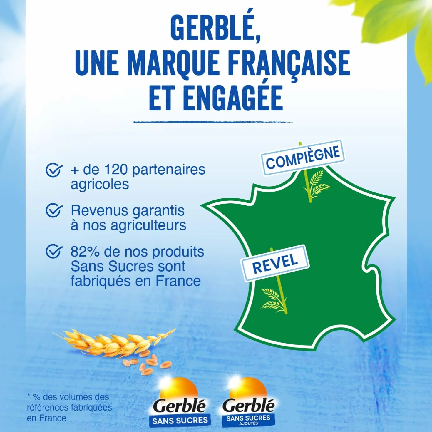 Gerblé Génoise Chocolat Orange Sans Sucres – Gâteaux Moelleux Sans Huile de Palme, Format Pratique, 1 lot de 8 paquets