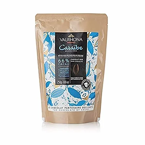 Fèves Chocolat Caraïbe Pâtissier 66% - 250g