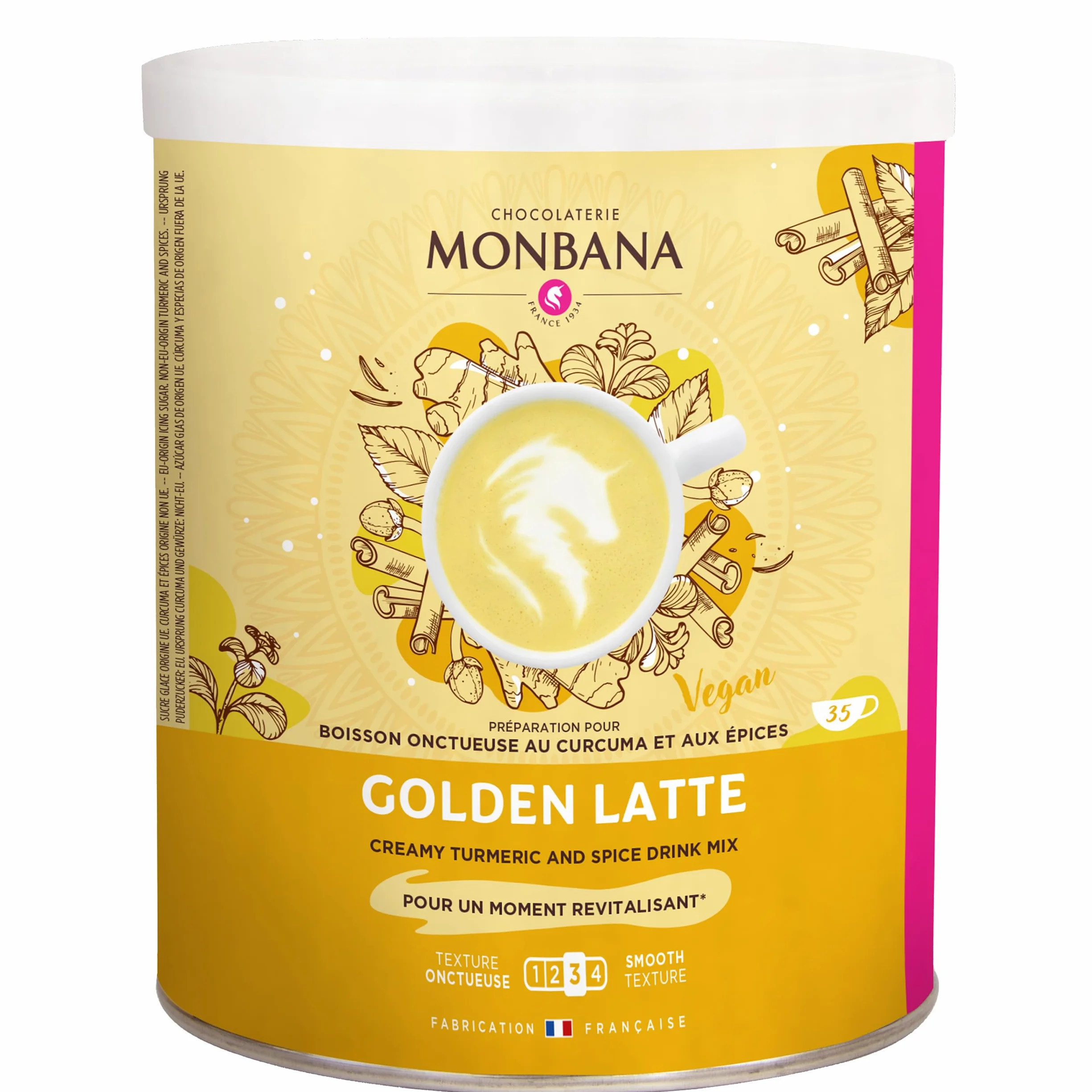 MONBANA - Golden Latte au Curcuma en Poudre - 350 g | Monbana Golden Latte (Curcuma) - 350 g