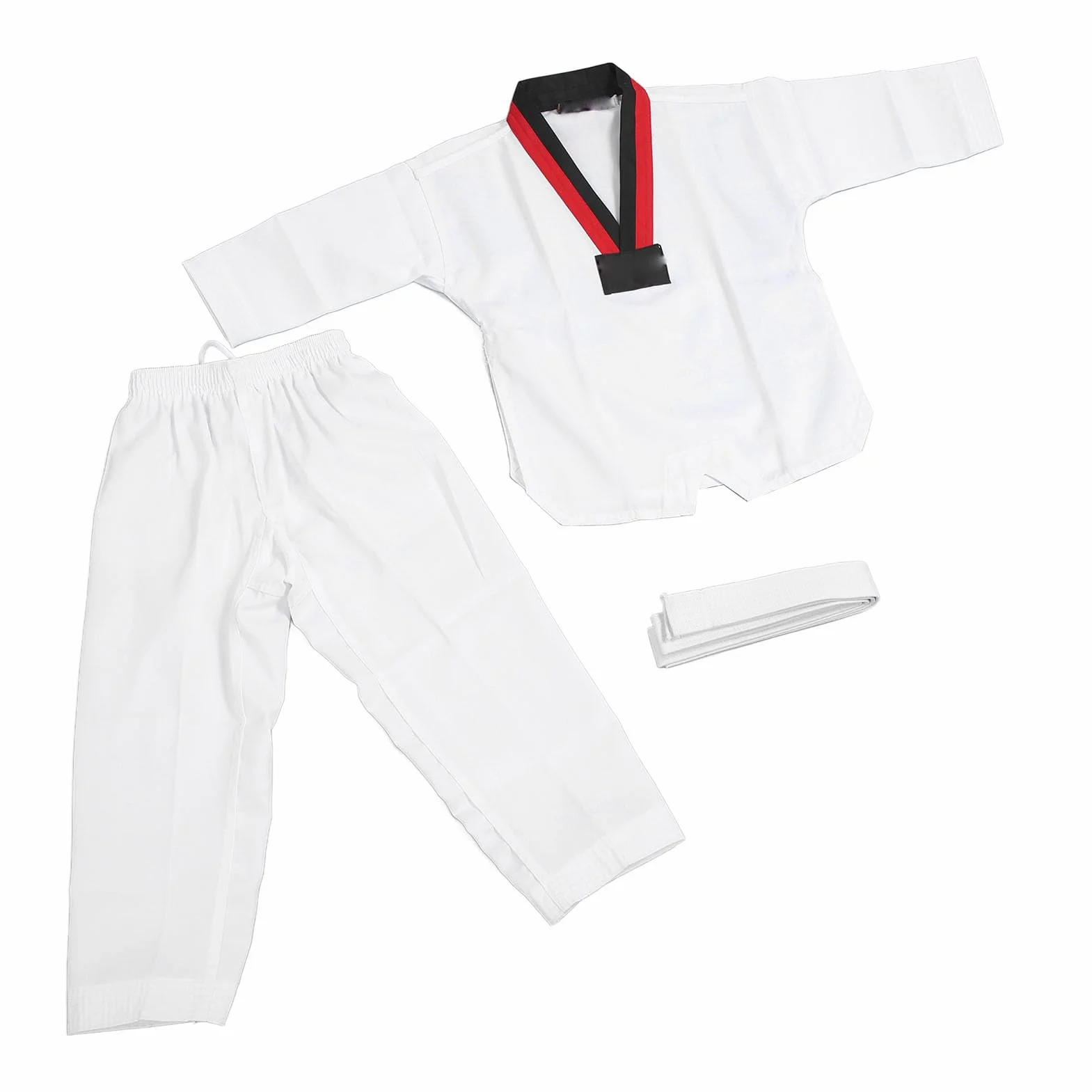 Costume de Taekwondo pour Enfants, Ceinture élastique Antidérapante, Respirant et Confortable