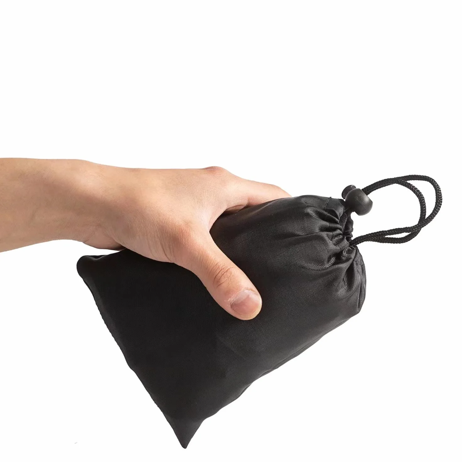 Oreiller de voyage gonflable coussin soutien cou avec housse velours doux lavable sac transport compact