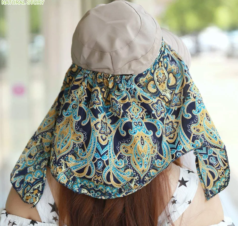 Casquette Femme Visière Large Bord Chapeau de Soleil UPF 50+ Anti-UV Pliable Protection Solaire