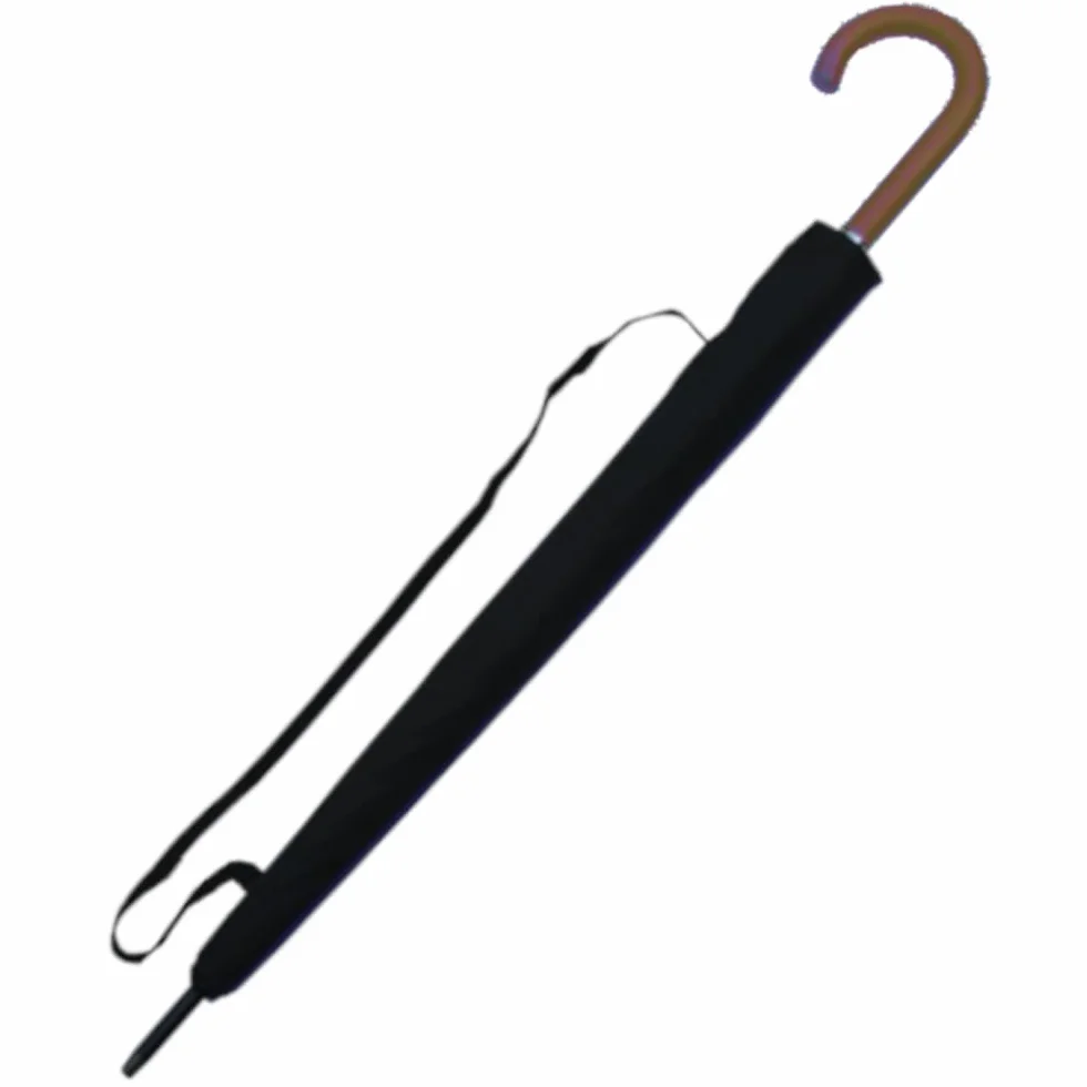 COLLAR AND CUFFS LONDON Parapluie Canne Solide Tempete Homme Femme - 24 Baleines Resistant Vent Fort Automatique - Grande Taille XL - Poignée en Bois - Renforcé Avec Fibre de Verre