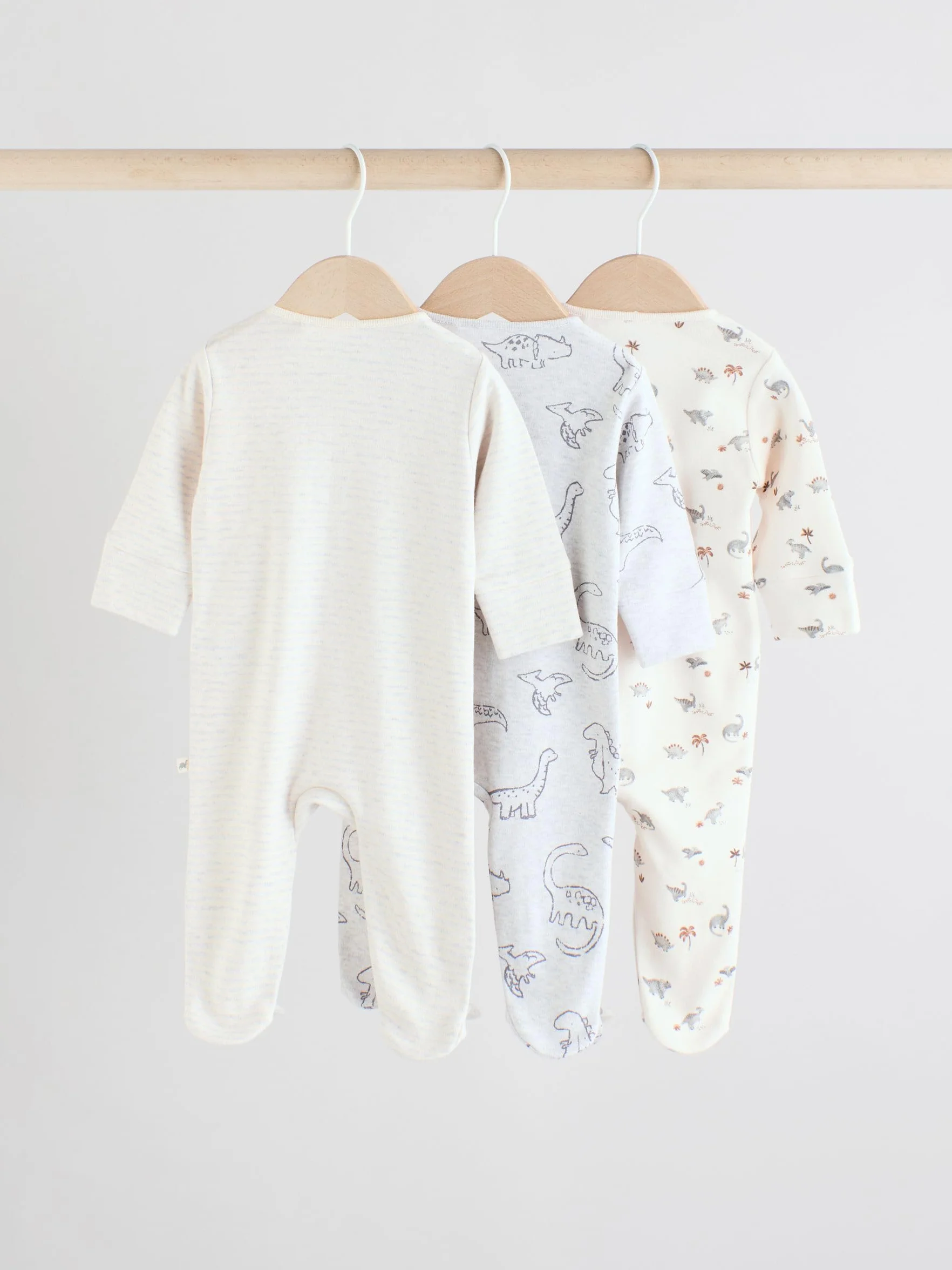 NEXT Bébé garçon Dors-Bien Pyjama Zip Double Sens Lot de 3
