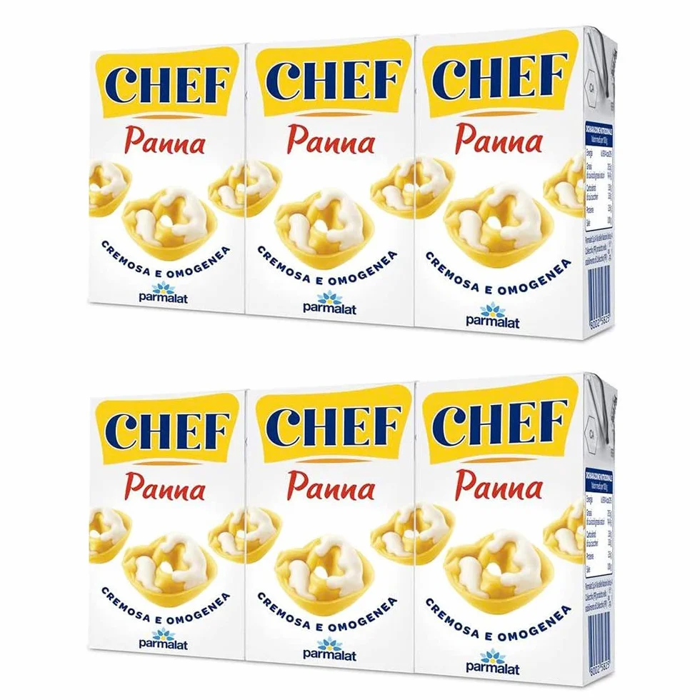 6X Panna Chef Double Crème Classica PARMALAT 200 ml