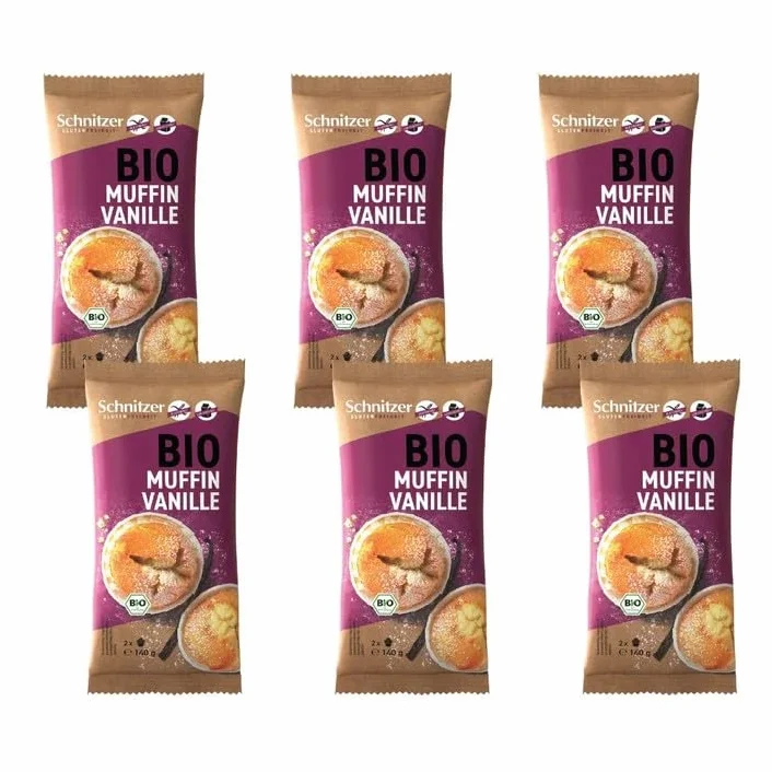 Schnitzer lot de 2 Muffins Vanille Bio 140 g