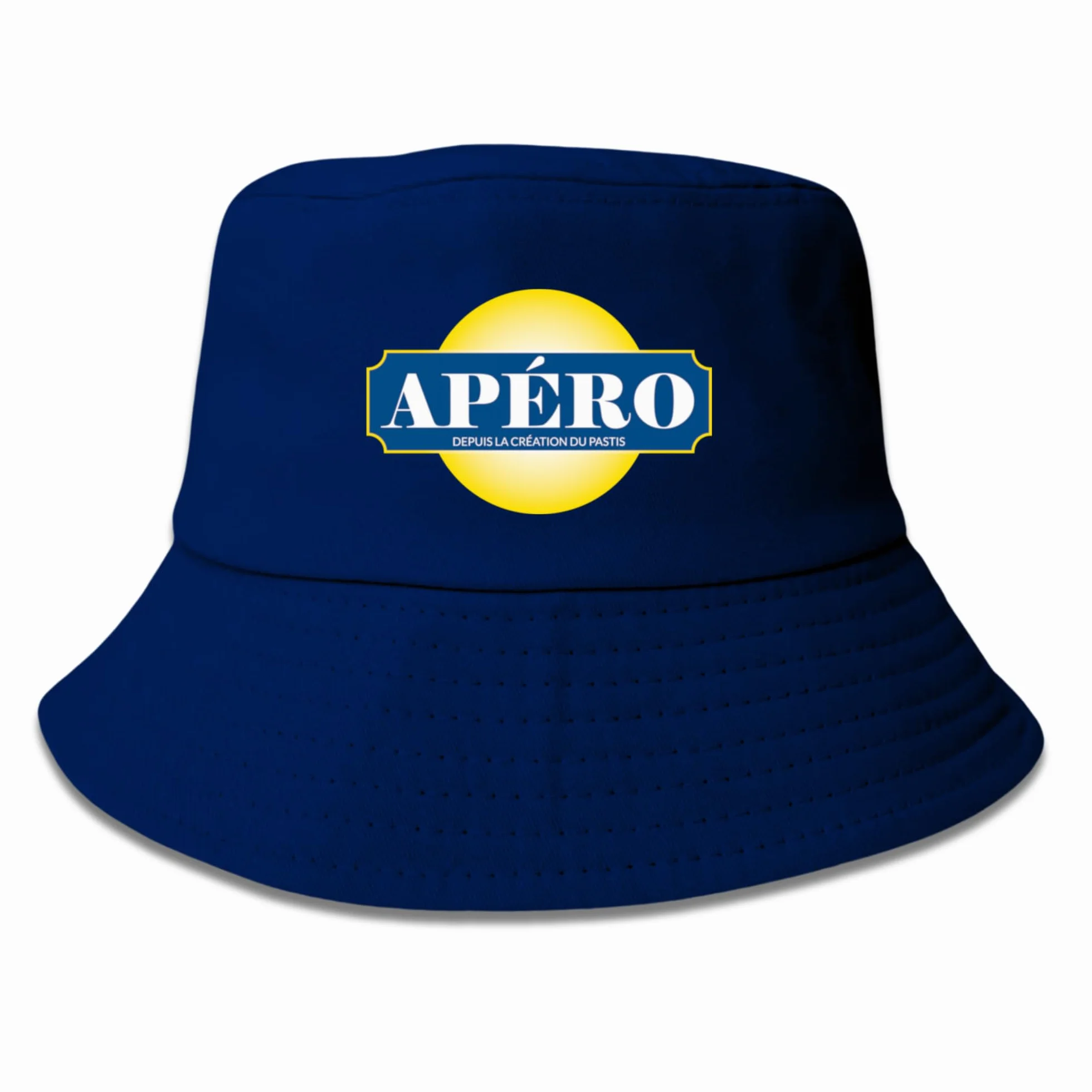 APÉRO® BOB Blanc Bleu Chapeau Taille Unique