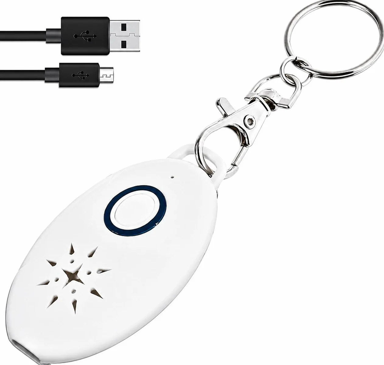 Répulsif Ultrasons Portable Anti-Moustique - Répulsif Electronique Anti Nuisible Anti-Tiques Anti-Parasites - Porte Clé - Pendentif Répulsif Anti-puces, Moustiques, Tiques (1 Piece)