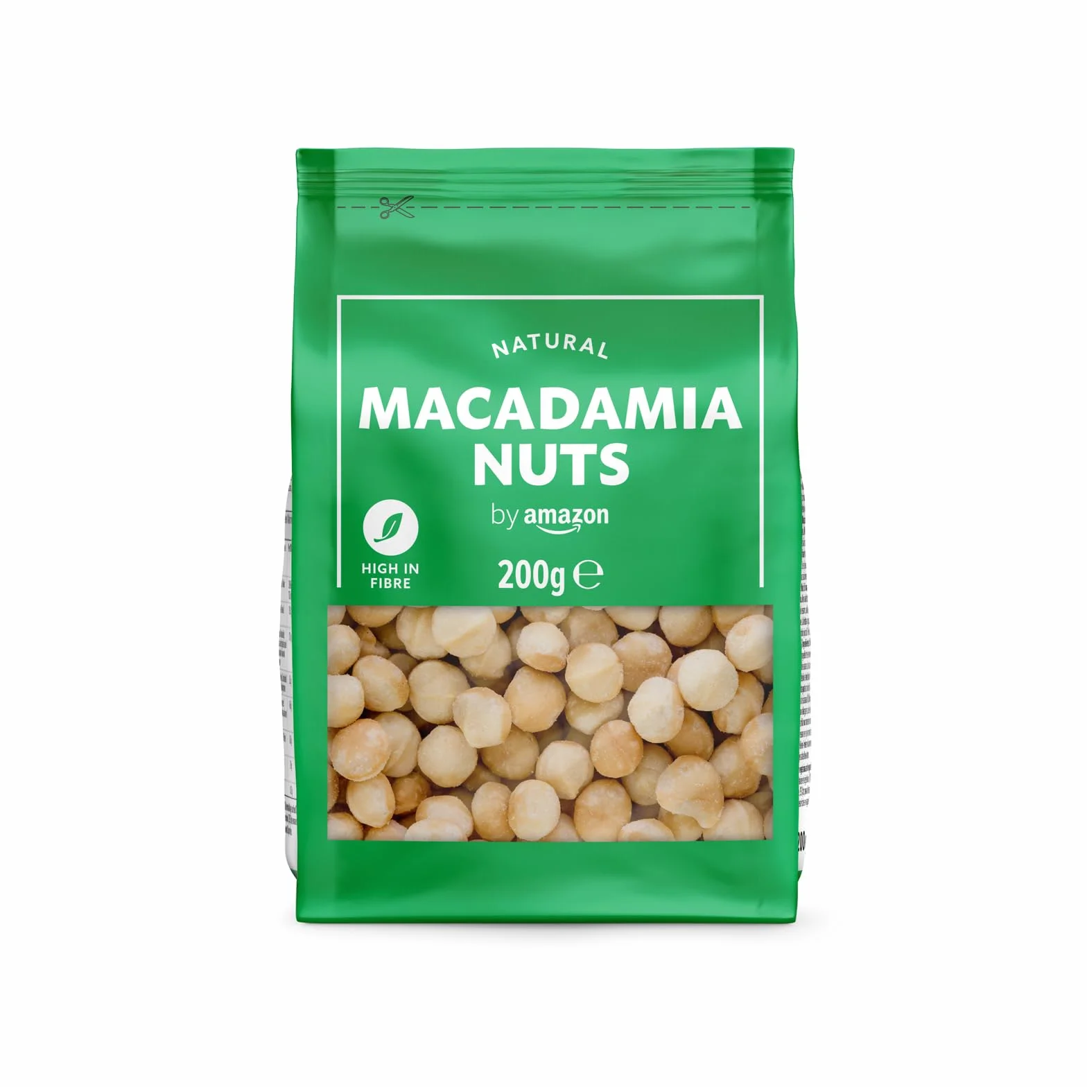by Amazon Naturel Noix de macadamia, 200 g (paquet de 1)