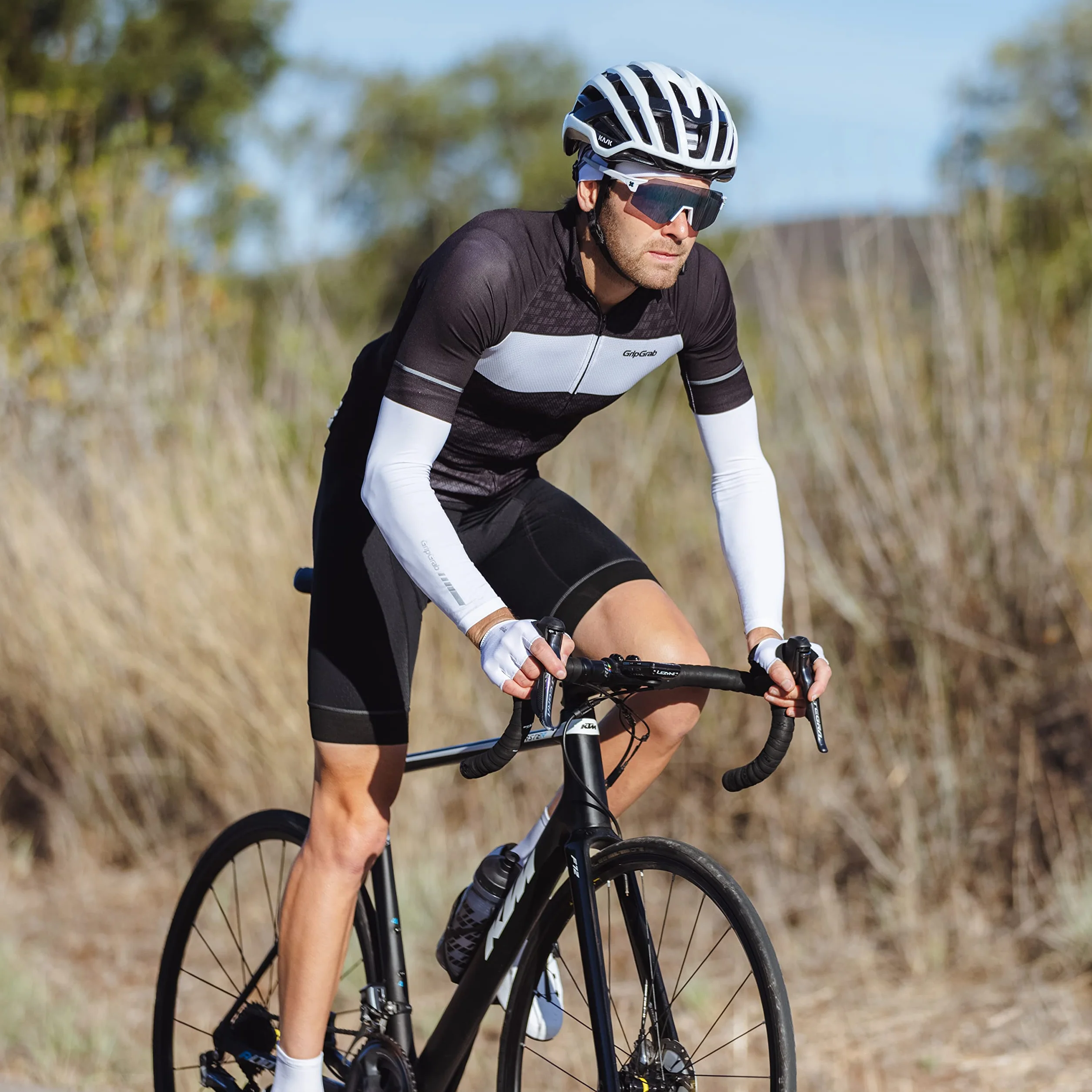 GripGrab UV Sleeves UPF 50+ Manchettes Vélo Protection Soleil Cyclisme Antidérapantes
