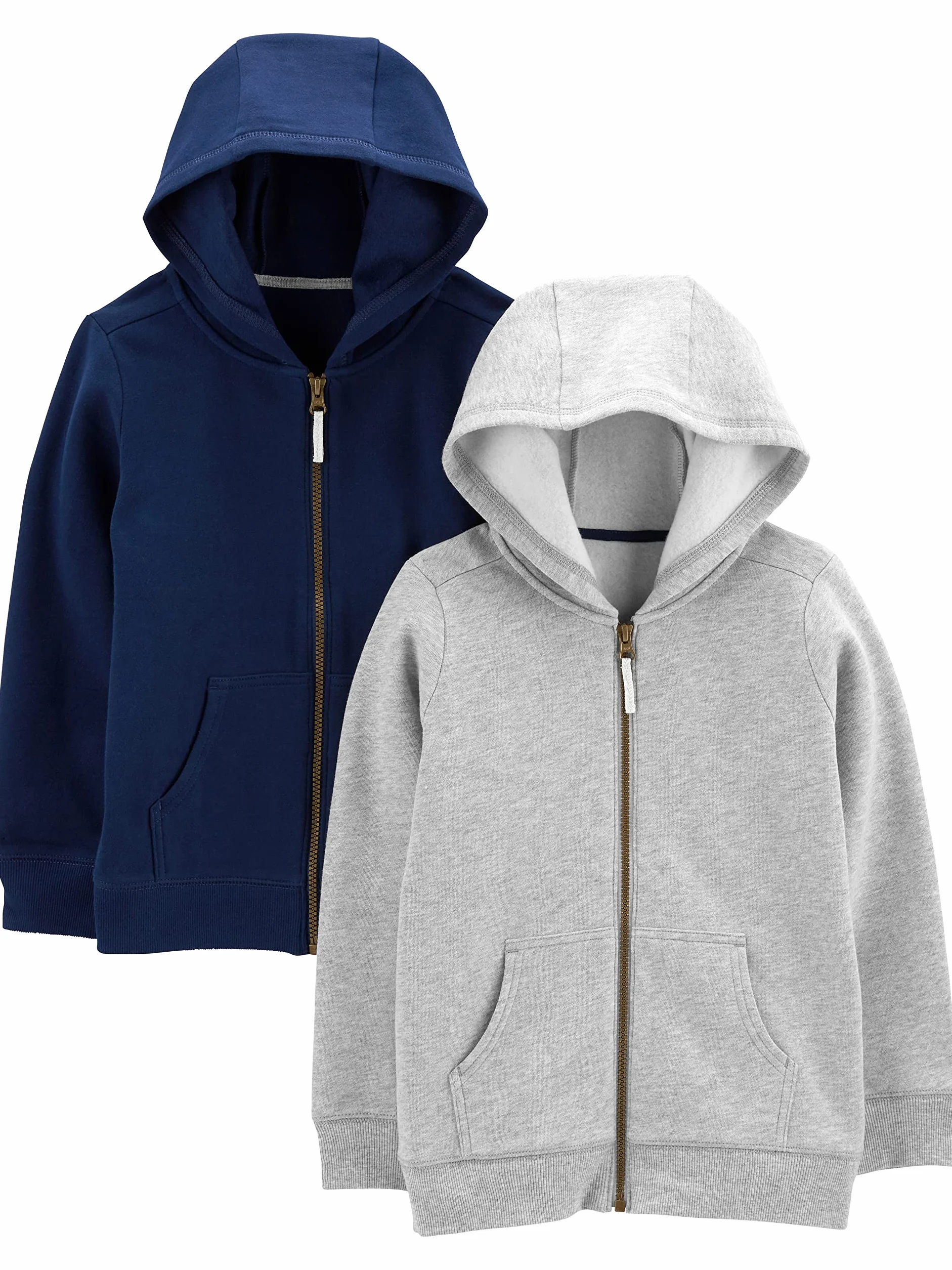 Simple Joys by Carter's 2-Pack Fleece Full Zip Hoodies Sweatshirt Bébé Garçon