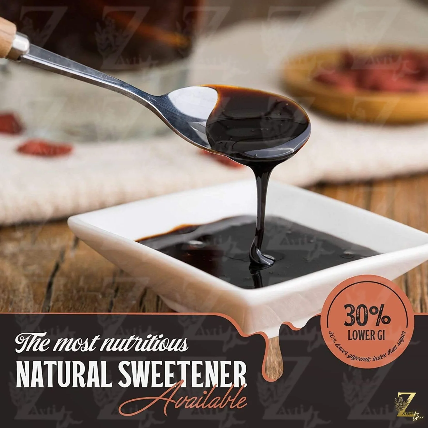 Sirop de dattes Medjoul du Maroc— Sirop de Datte 100% Pure & Naturel, sans Sucre — Sirop pour Café qui Convient aux Végan, 350g