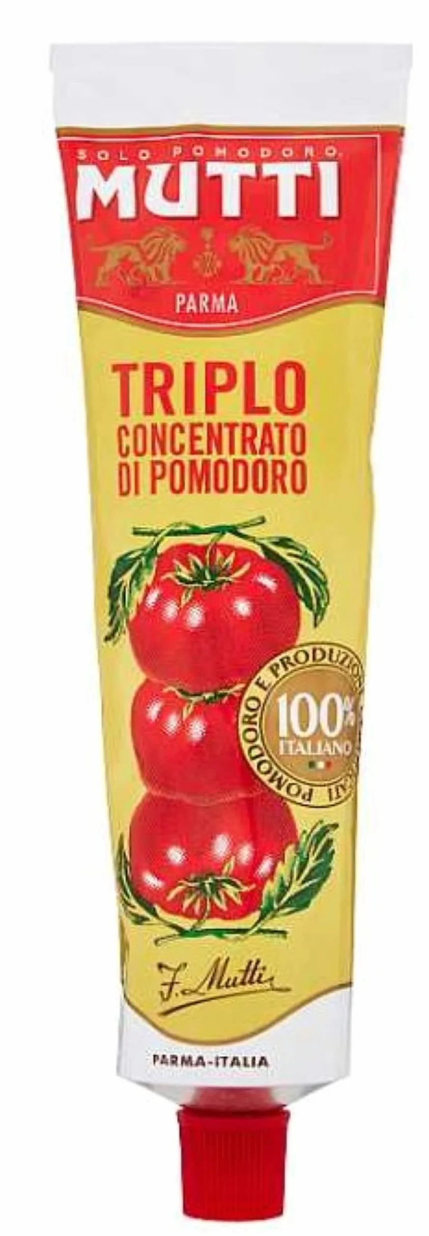 Mutti Lot de 4 tubes de sauce tomate triple concentrée 185 g
