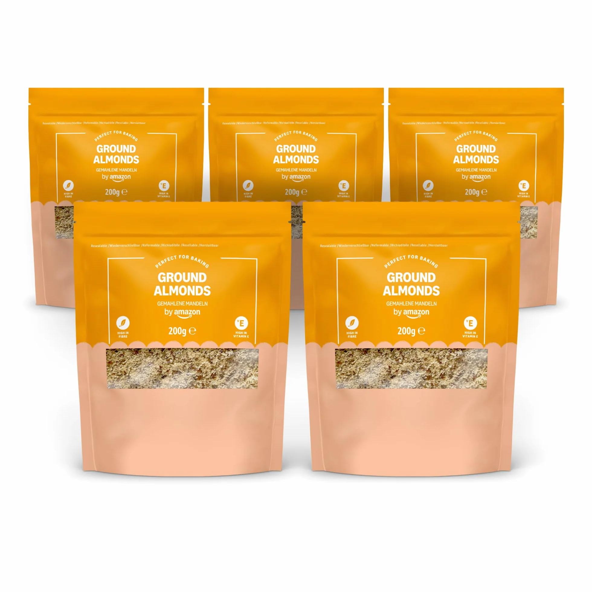 by Amazon Amandes Moulues - 200g, paquet de 5