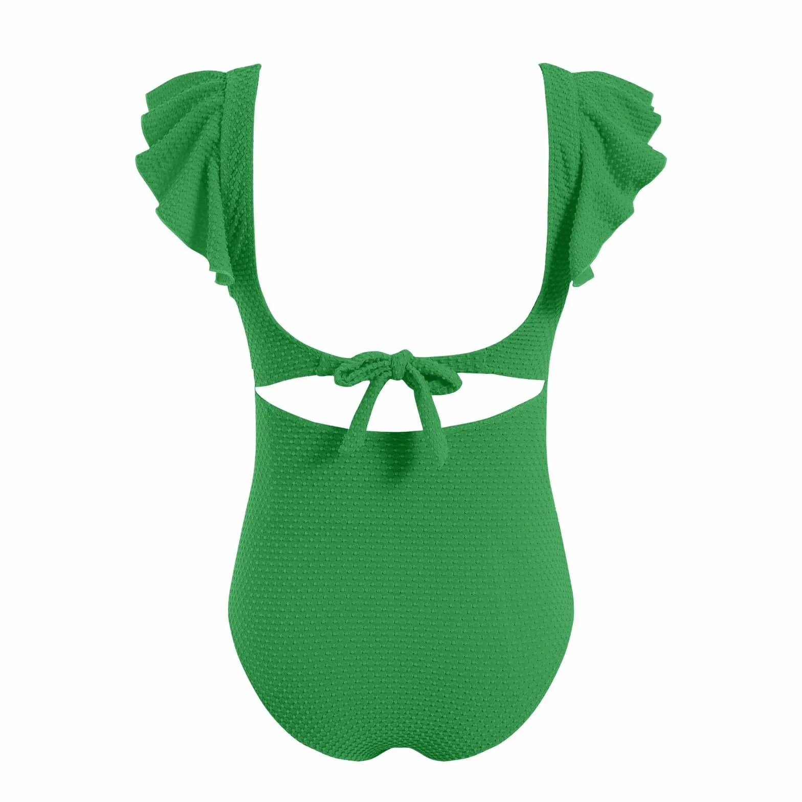 Maillot de bain maternité 1 pièce col V profond couleur unie été femme enceinte