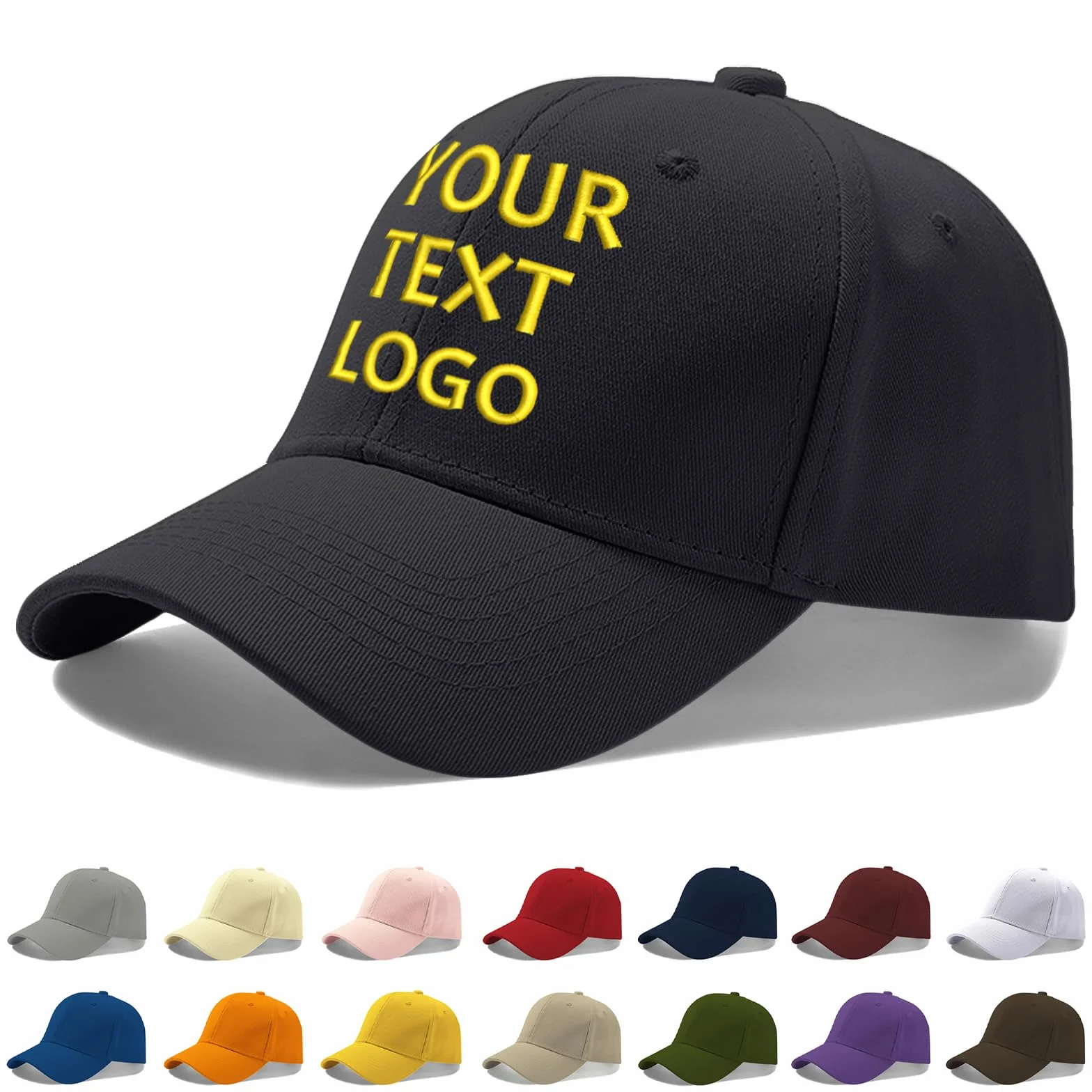 Casquette Personnalisable Broderie Texte Logo Photo Réglable Homme Femme Cadeau