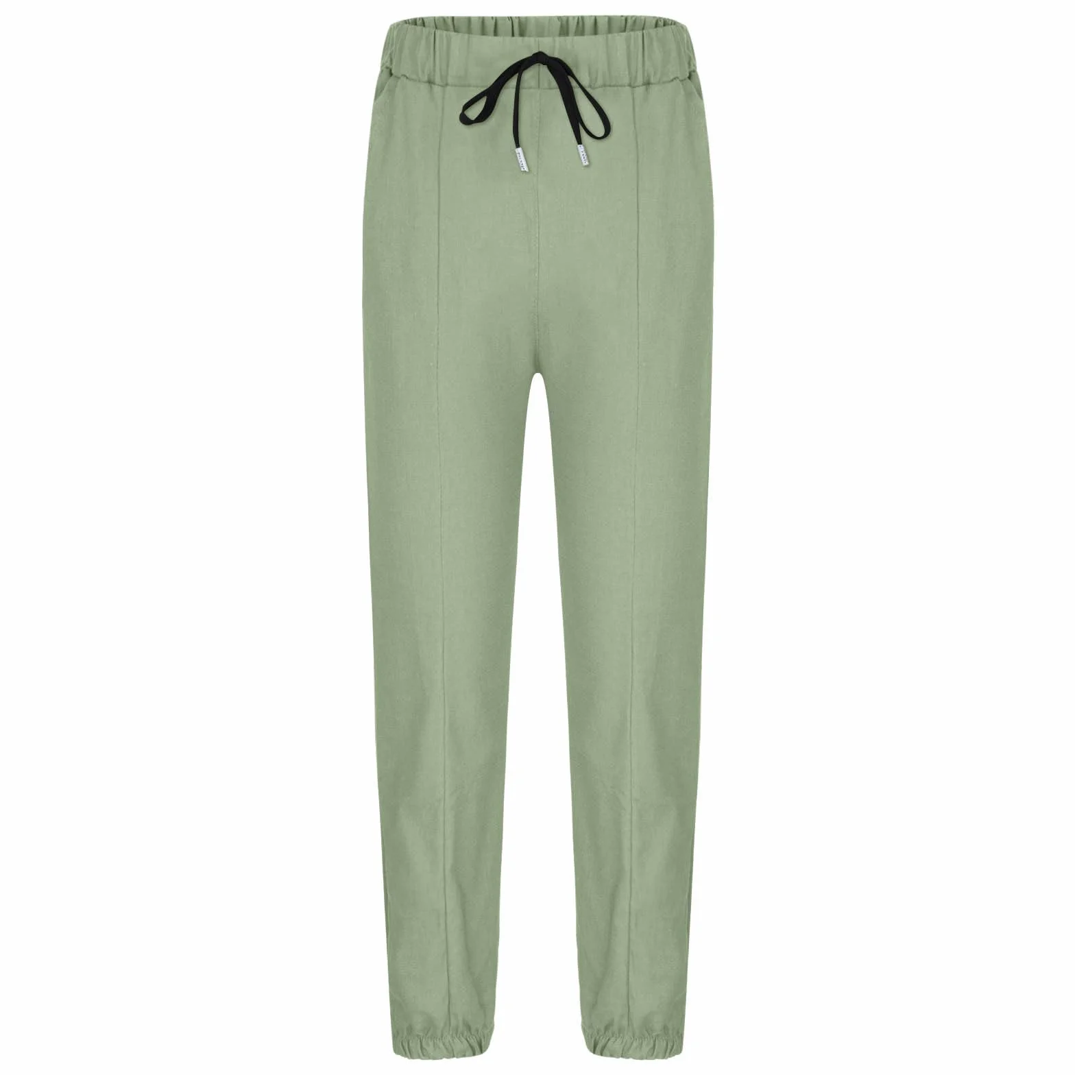 Pantalon Lin Enfant Garçon 4-17 Ans Léger Été Sport Casual Respirant avec Cordon Taille Elastique Poches
