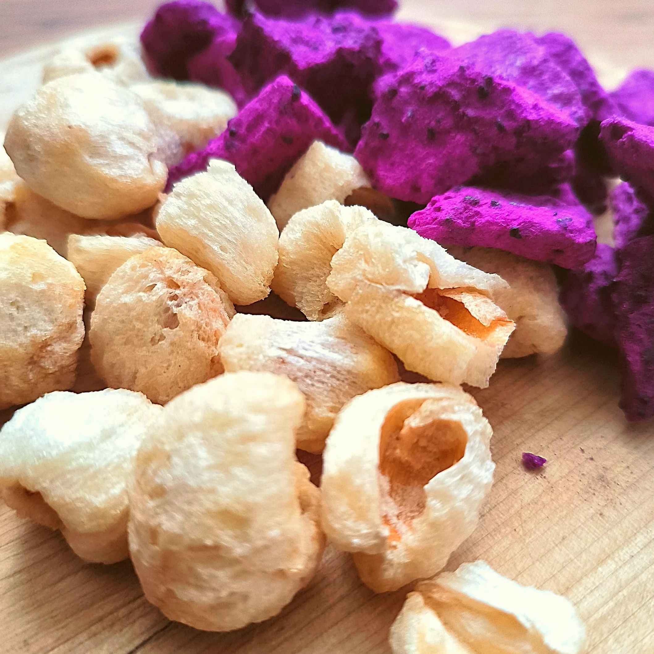 Litchi Entier Lyophilisé | 100% Naturel Litchi Séché Freeze Dried Fruit | Fruits Secs Purs | Sans Sucre Ajouté Litchi Lyophilisé | Gefriergetrocknete Lychee | ZingyZoo