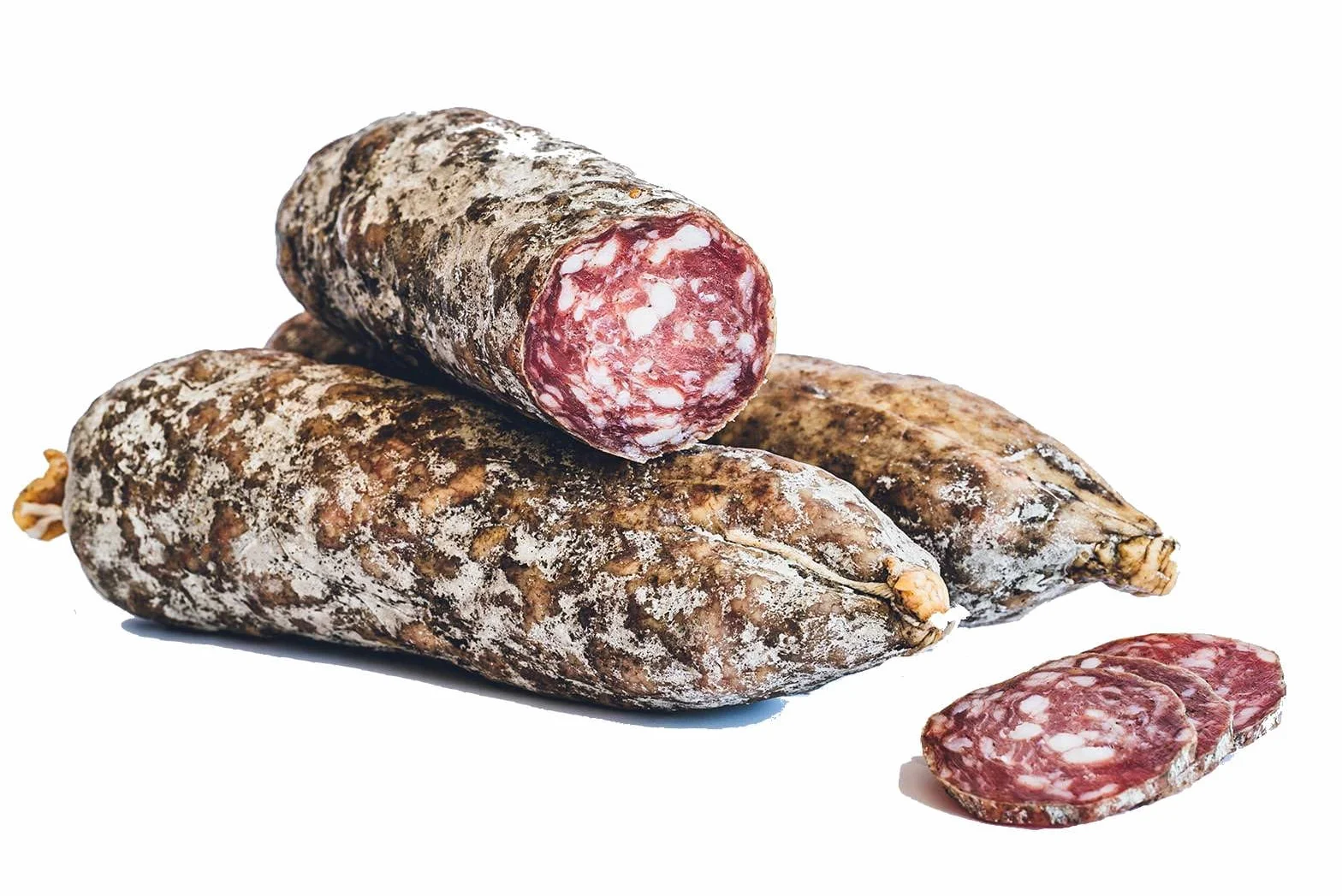 Lot de 3 Saucissons secs - Fabrication Artisanale - Porc Francais - Sélectionné par vos Champions du Monde de Boucherie - 1 lot 1kg100 - Panier Gourmand Charcuterie - Idée Cadeau apéro