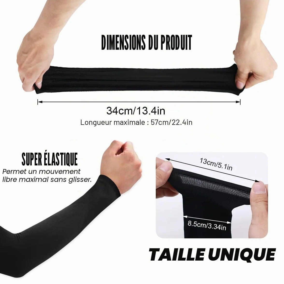 Manchons de Bras Anti-UV Respirants pour Volleyball, Cyclisme, Basketball, Course à Pied