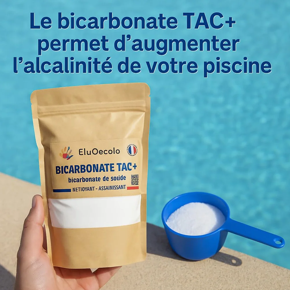 Made in France - Bicarbonate de Soude 3kg EluOecolo - Qualité alimentaire - Tous usages - Maison/Hygiène/Cuisine - Doseur à l'intérieur - Conditionné dans un CAT