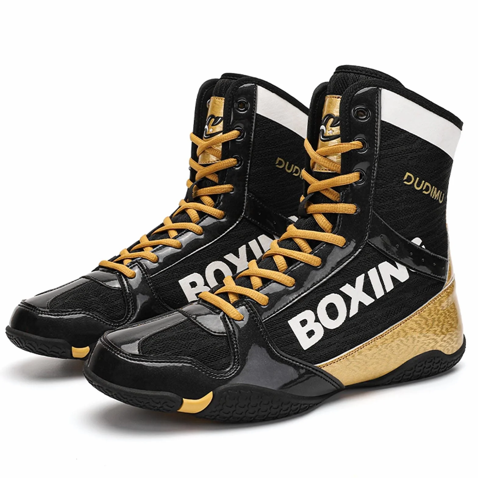 Chaussures de boxe homme adolescent muay-thaï kickboxing arts martiaux respirantes pointure 36-46