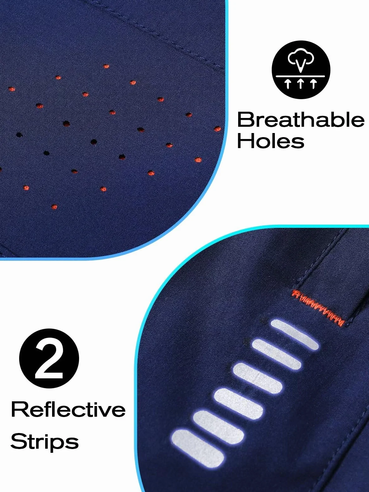 Gaiatiger Pantalon de Jogging Homme Séchage Rapide Sport Training avec Poches Zippées
