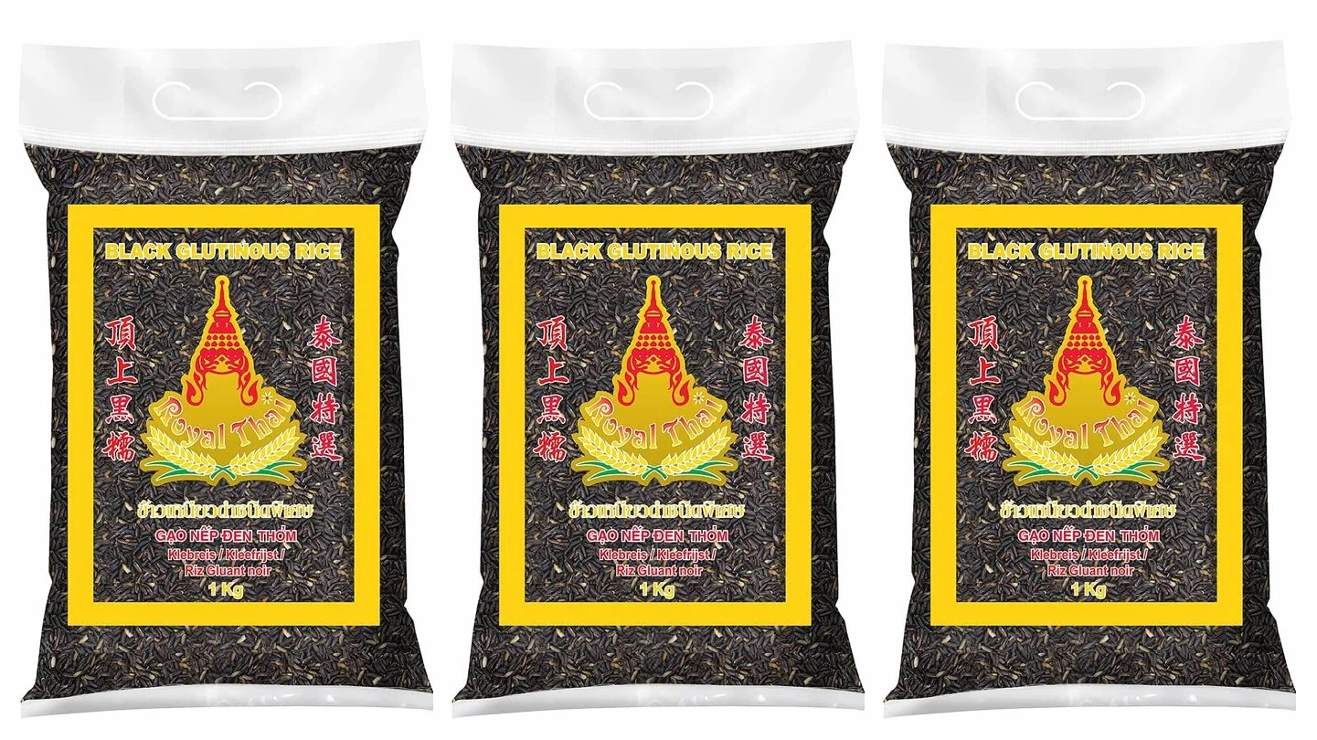 ROYAL THAI RICE - Colle adhésive noire (3 x 1 kg)