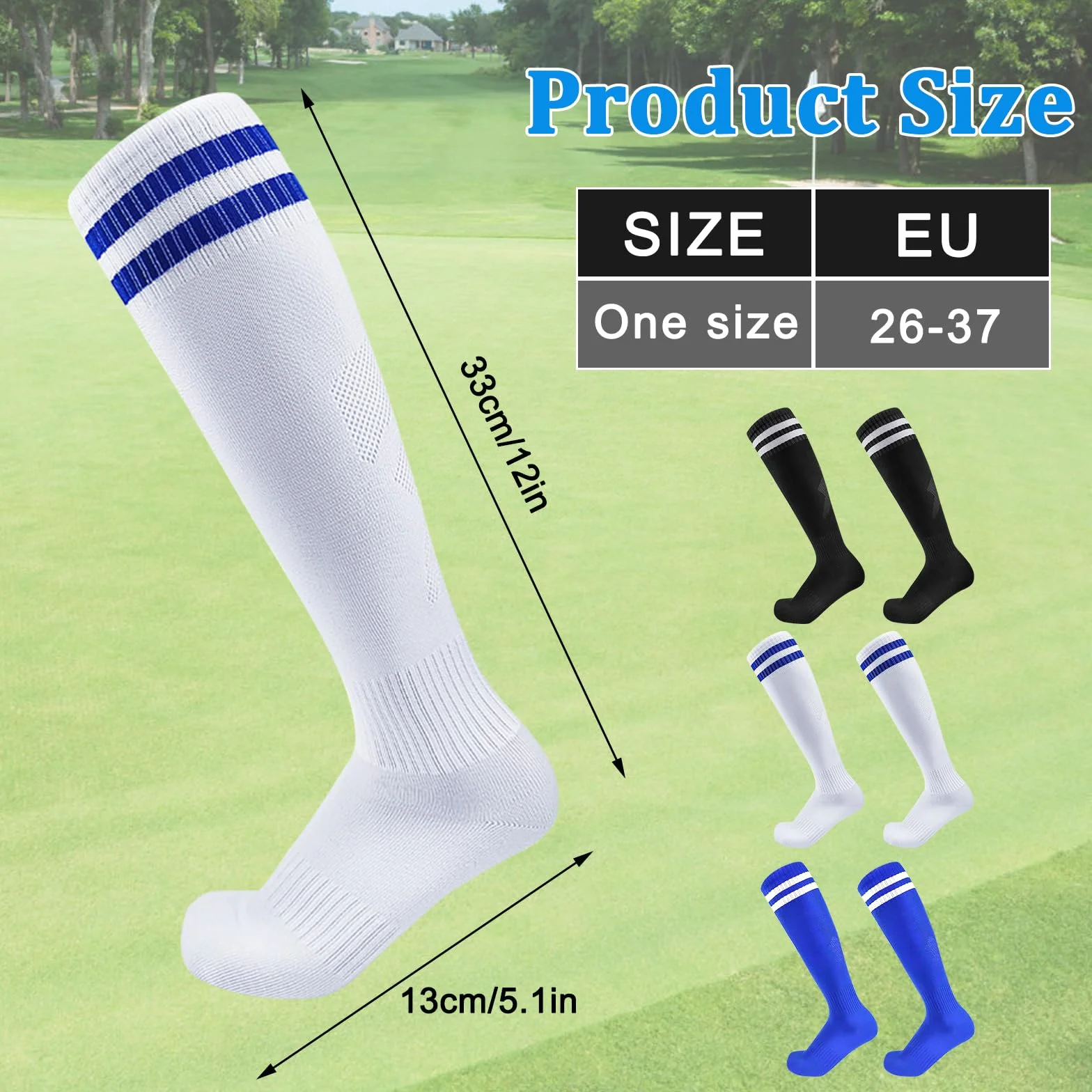 Chaussettes Antidérapantes Foot Enfant Respirantes 5-12 Ans
