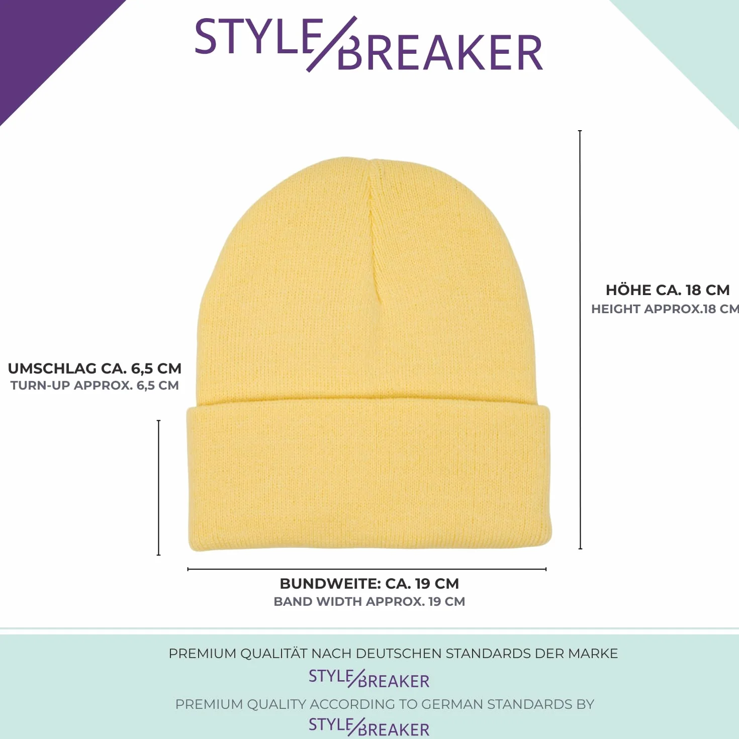 Bonnet Enfant Tricot Large Bord, Bonnet Fin Tricoté Double 2-5 Ans