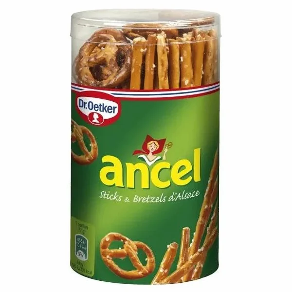 ANCEL | Mini Assortiment Sticks Et Bretzels D'Alsace Tubo 137G | Lot De (4) | livraison offerte
