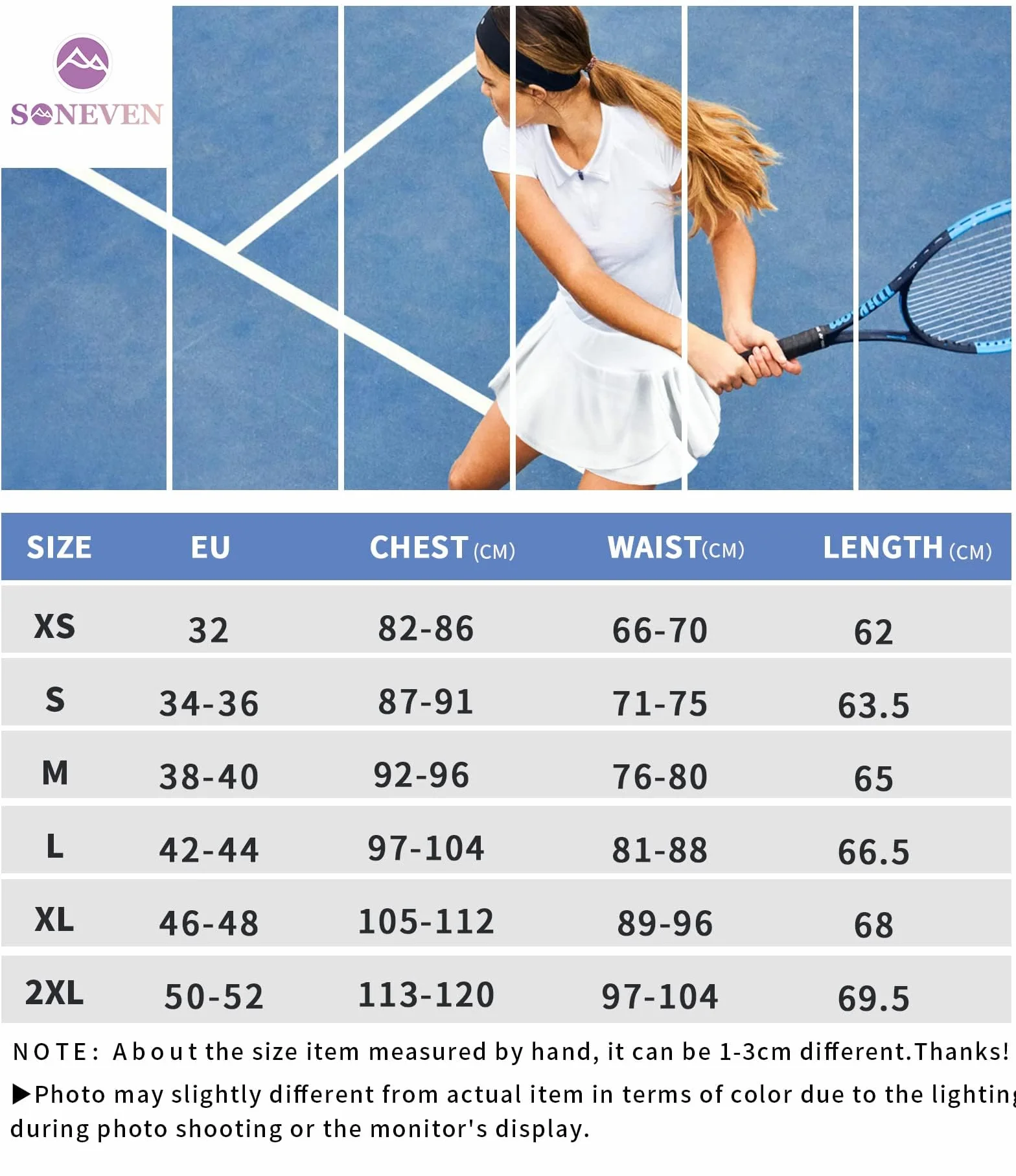 Soneven Polo Femme Ete Sport Chemise Carreaux Respirant Zipper Manches Courtes Blanc 1/4 Zipper Golf Tennis