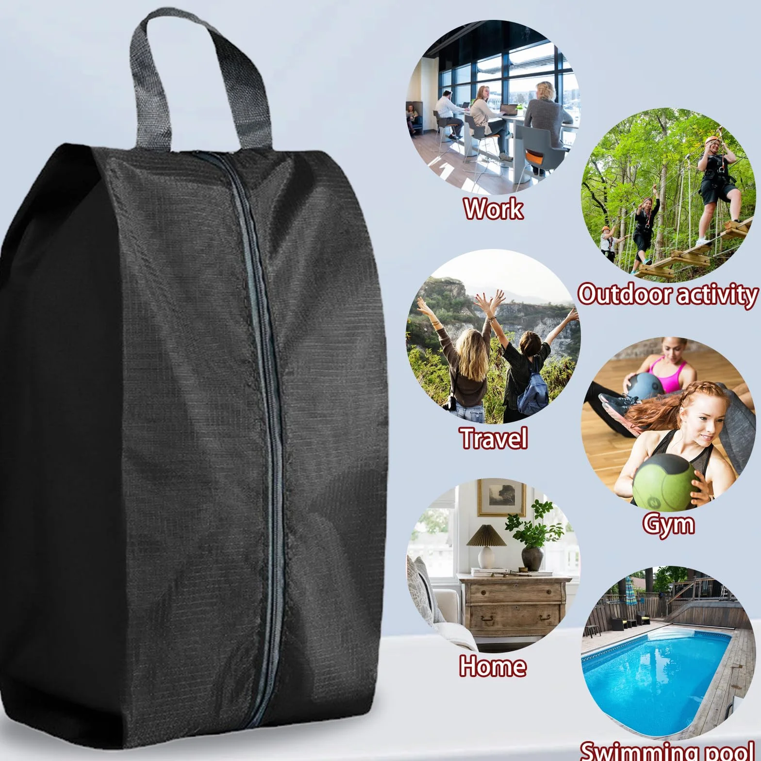 Sac à Chaussures de Voyage étanche Portable 3PCS