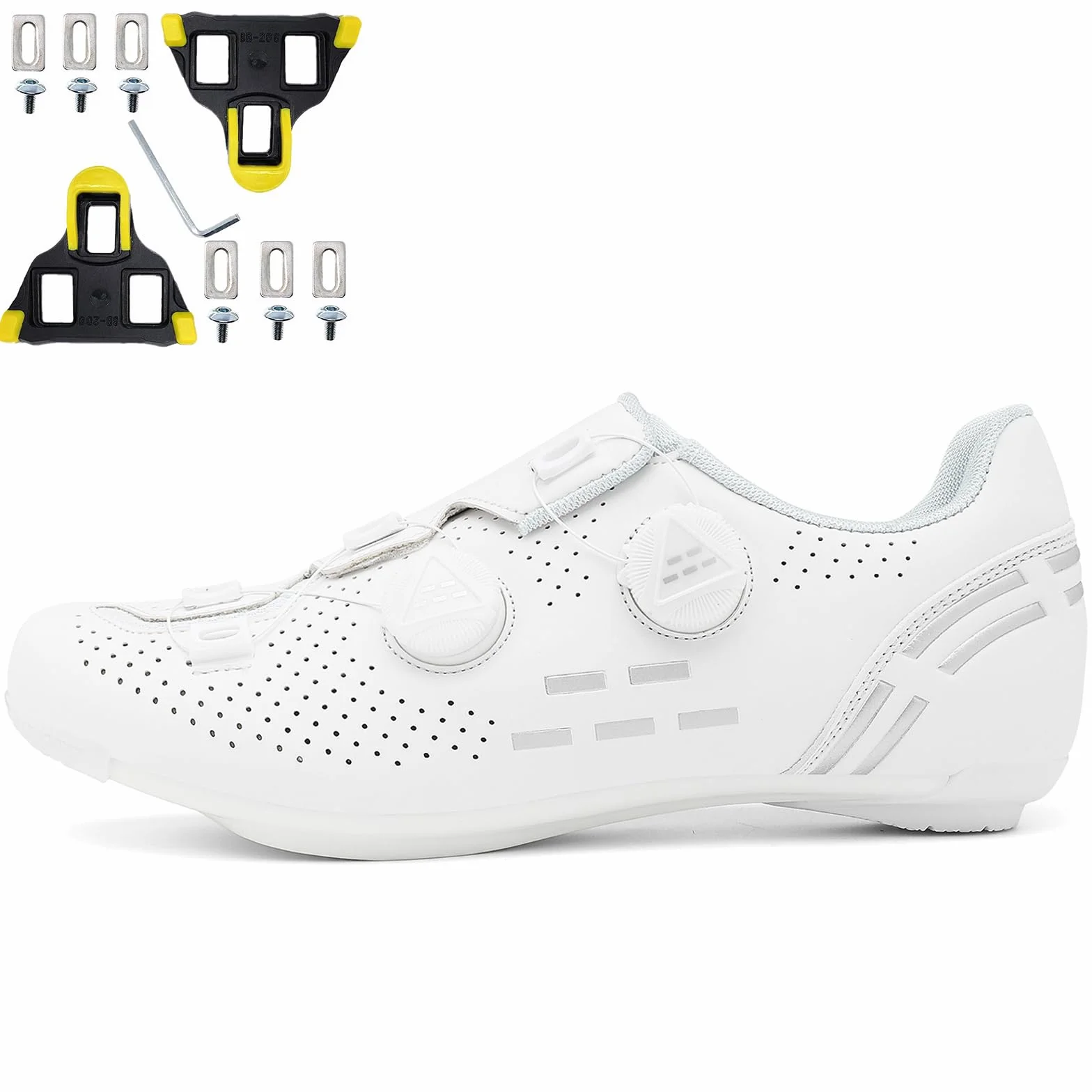 Chaussures de Cyclisme Homme Femmes Route Compatibles Look SPD SPD-SL Delta Crampons Respirantes Semelle Dure
