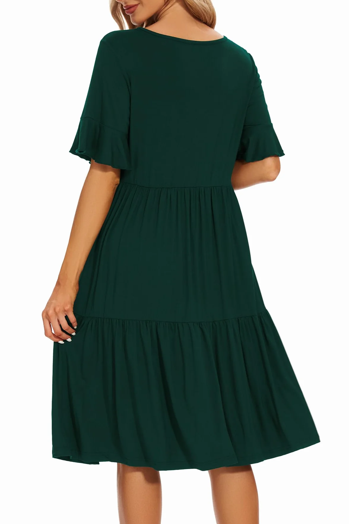 Smallshow Robe Allaitement Femme Manches Courtes Maternité
