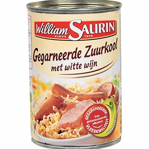 William Saurin Choucroute 400g (lot de 6)