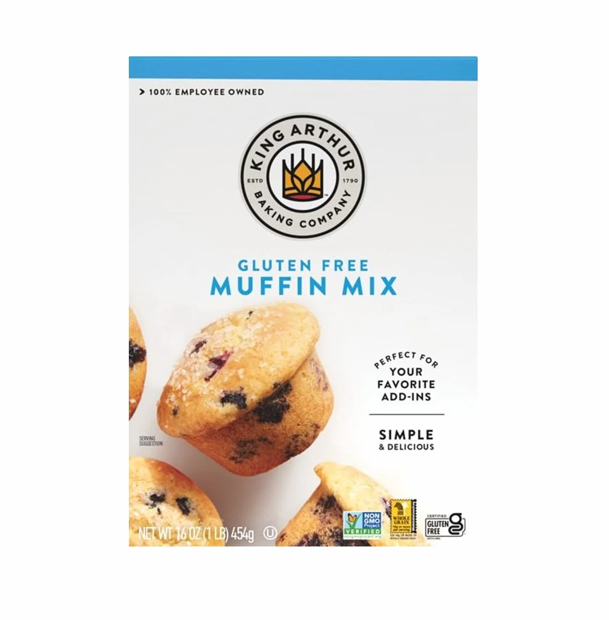 King Arthur Mélange de muffins sans gluten 473 ml