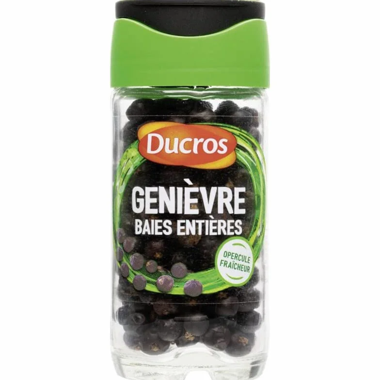Ducros Genièvre Baies Entières avec Opercule Fraîcheur 28g (lot de
