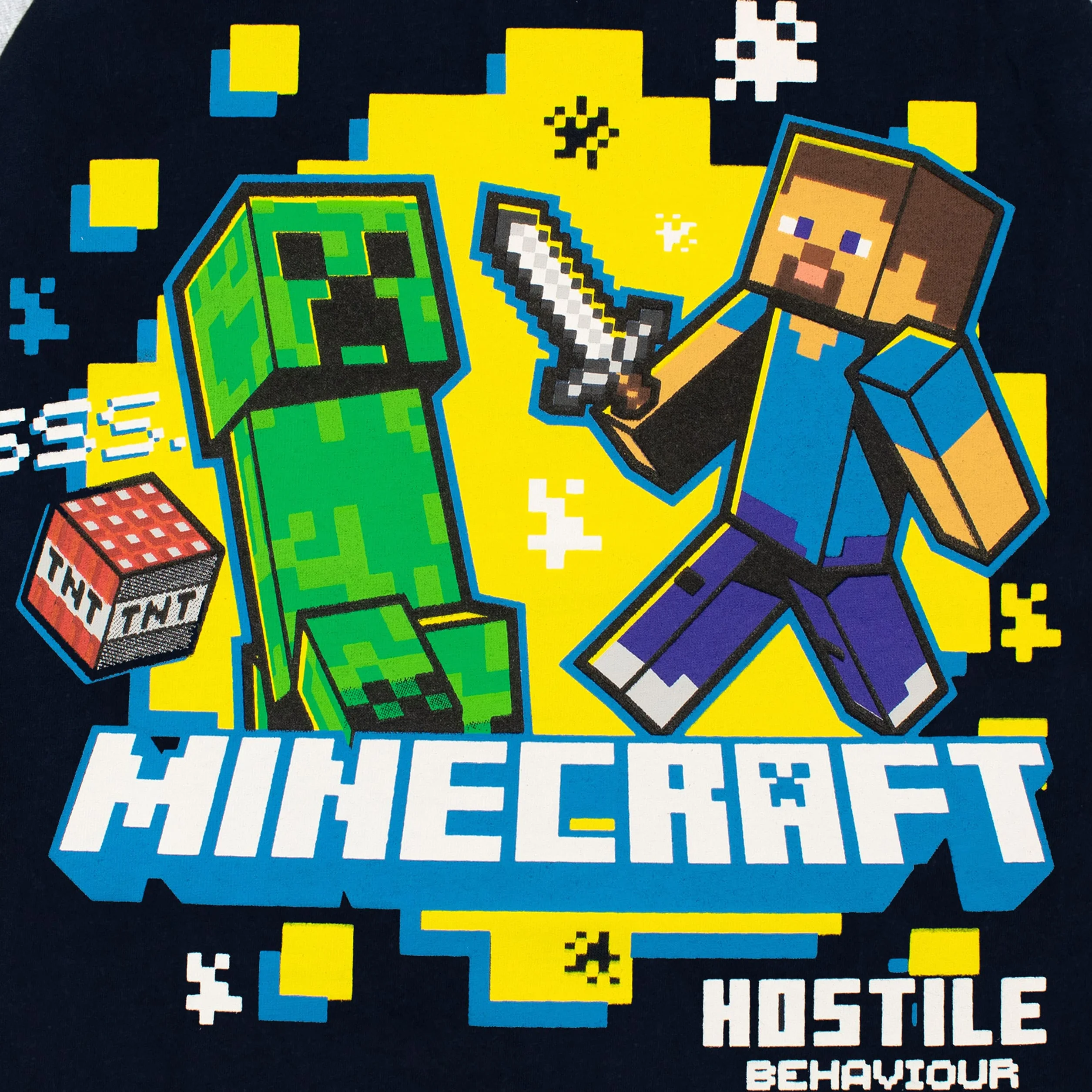 Minecraft T-Shirt à Manches Longues Garçon