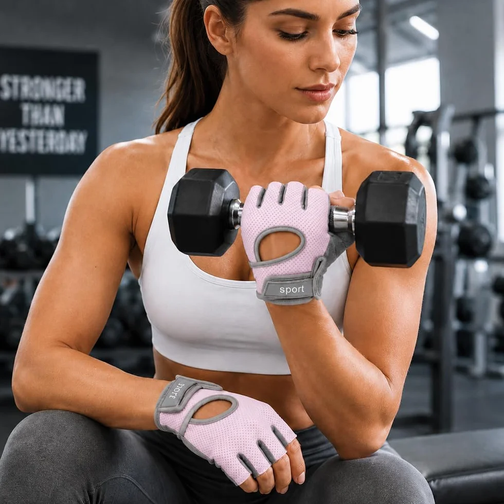 Gants de Cyclisme Homme Femme VTT Demi-Doigts Unisexe Mitaine Velo Gel Rembourré Antidérapant Respirants Absorbant Chocs Été MTB