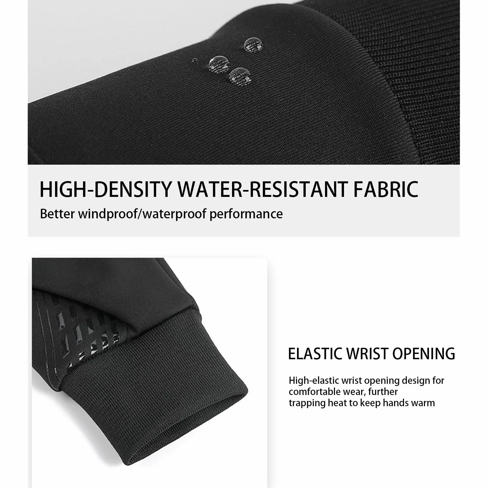 Gants chauffants homme écran tactile imperméables mitaines cyclisme randonnée camping