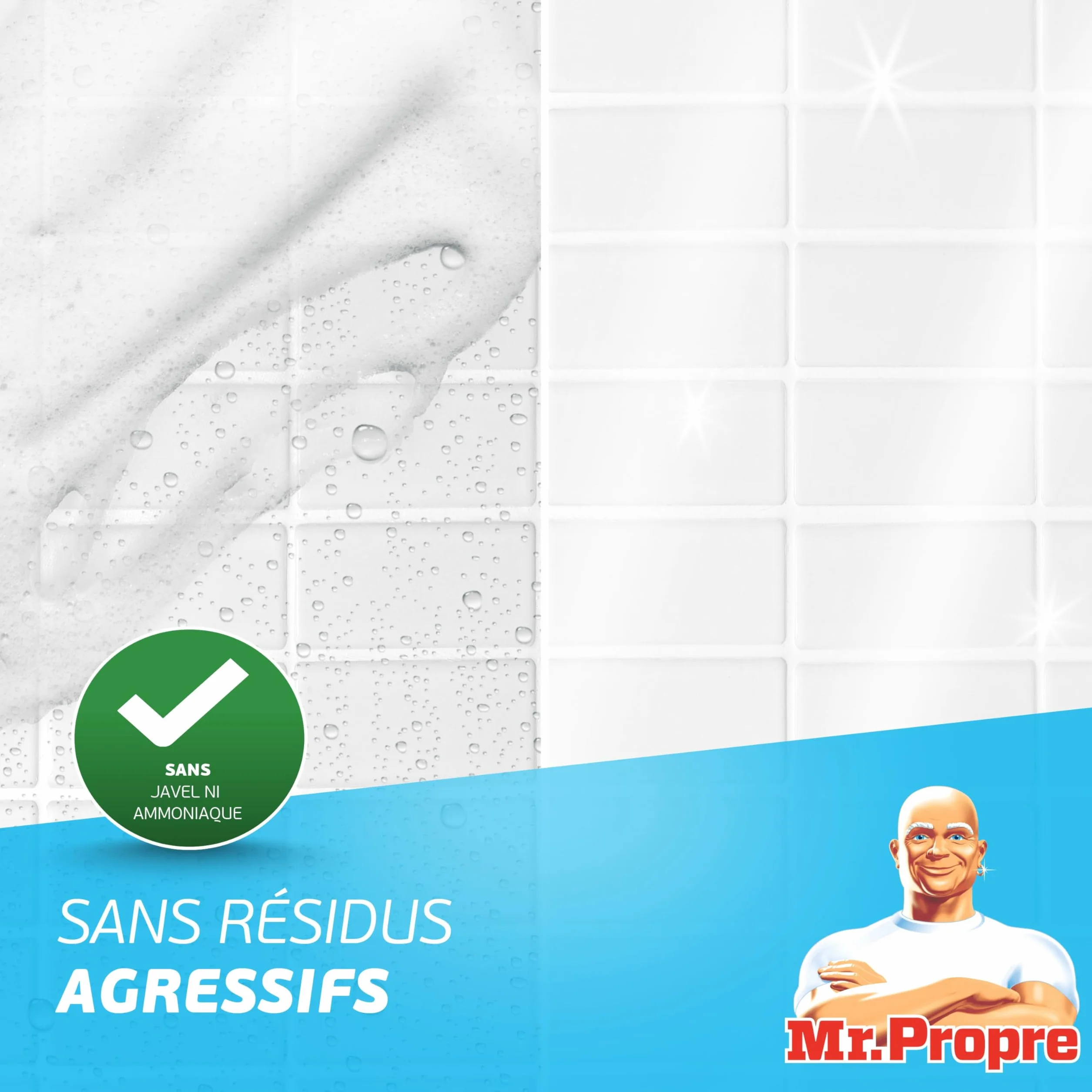 Mr. Propre Spray Nettoyant Multi-Usages Eucalyptus Bicarbonate 800ml x10 | Parfum Eucalyptus avec du Bicarbonate de Soude, Élimine Jusqu’à 99.99% De La Saleté Et La Graisse Brûlée, Sans Résidus