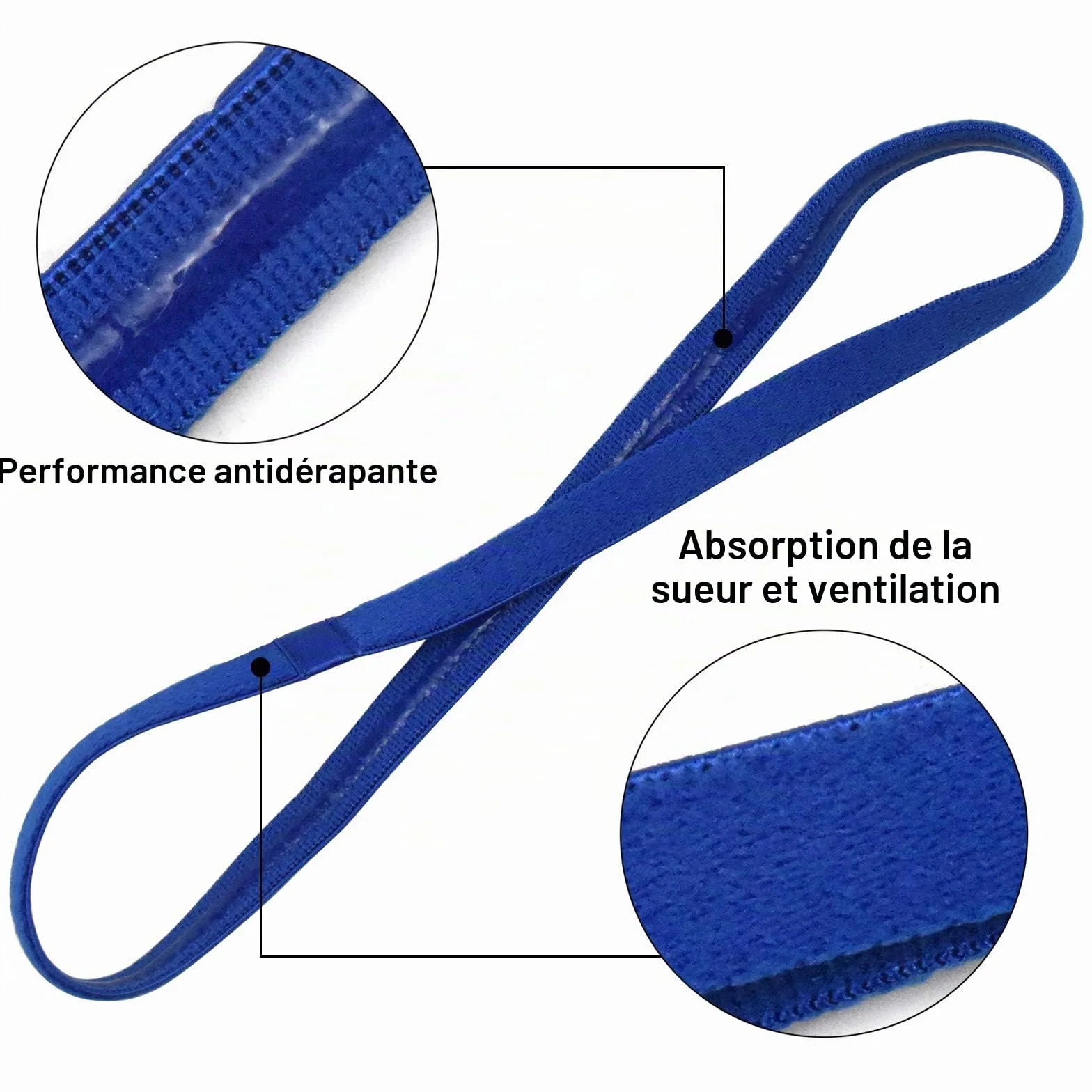 Bandeaux de Sport Enfant 5 Pcs Élastiques Antidérapants Serre Tête Garçon Fille Football Jogging Cyclisme