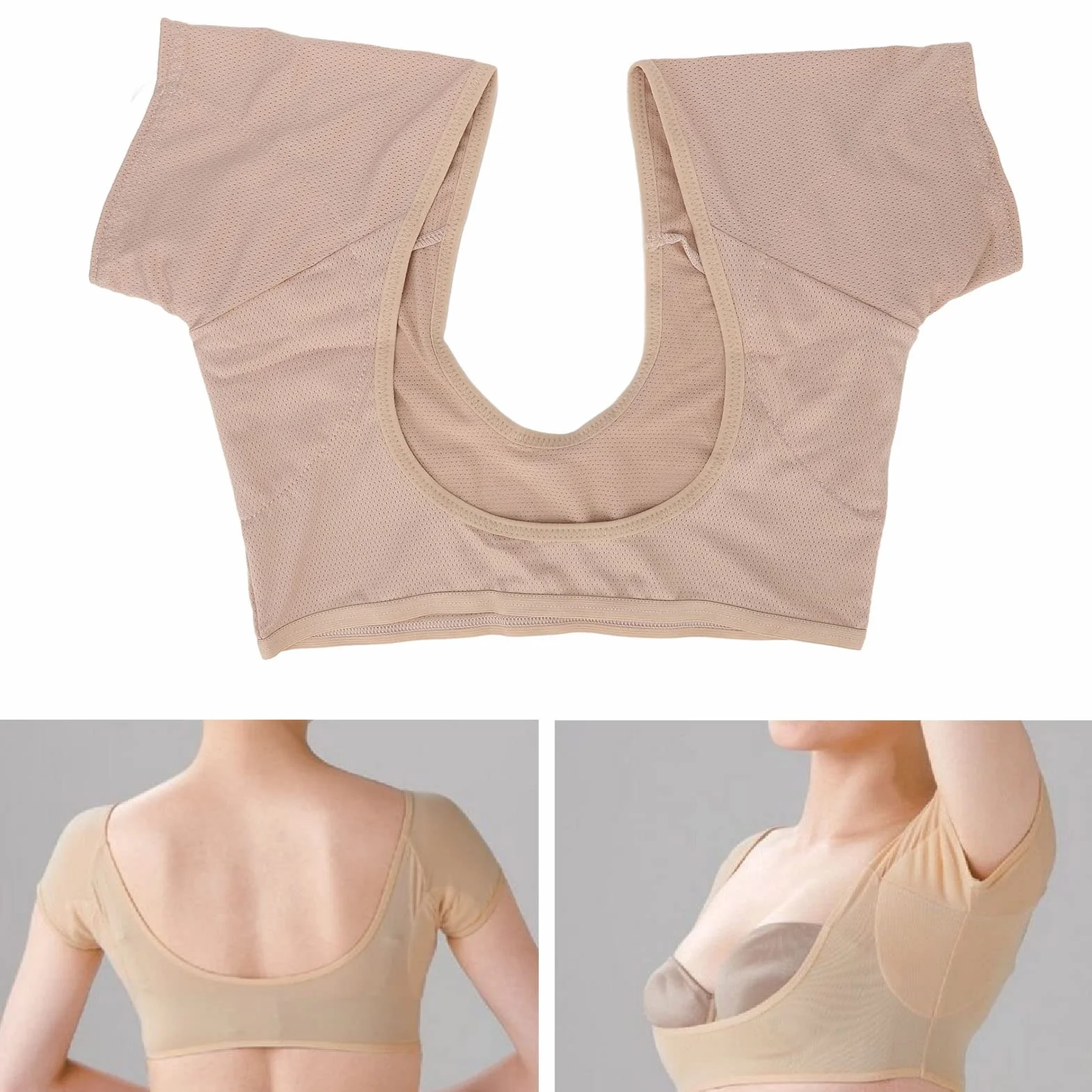Gilet Anti-transpiration Respirant Sous les Bras Femmes Maille Séchage Rapide pour Gym Course Yoga M