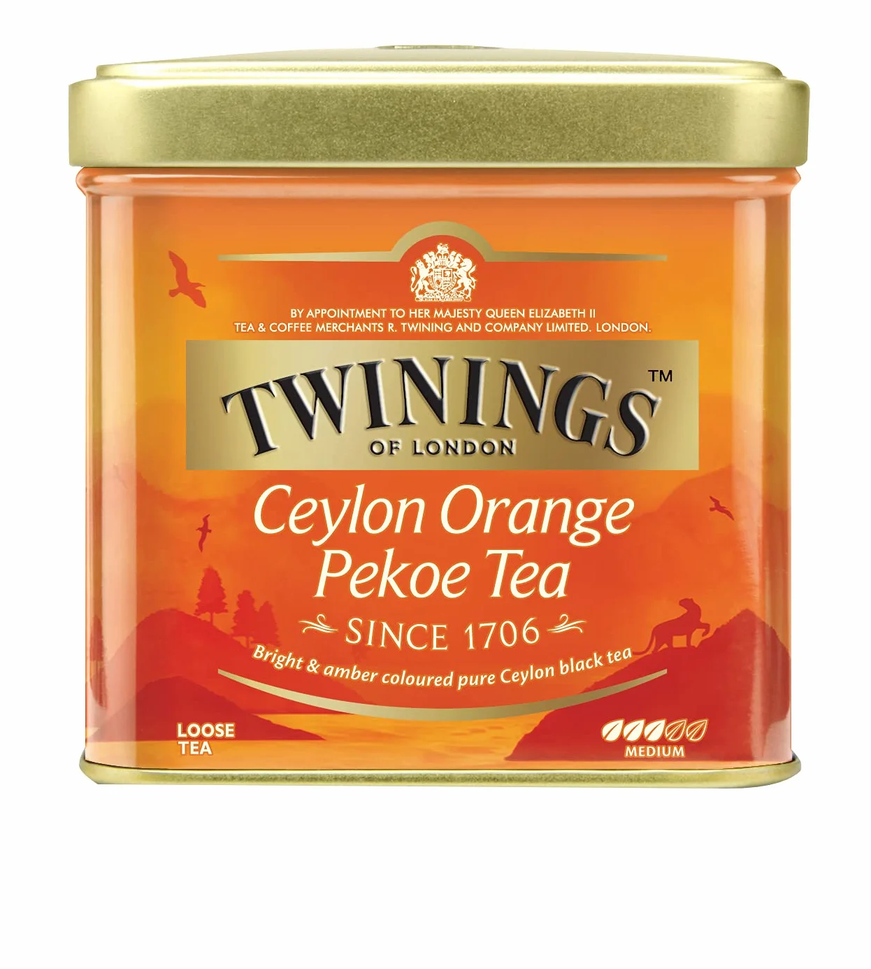 Twinings Ceylan Orange Pekoe Tin 100g, 2 pièces (2 x 100 g)