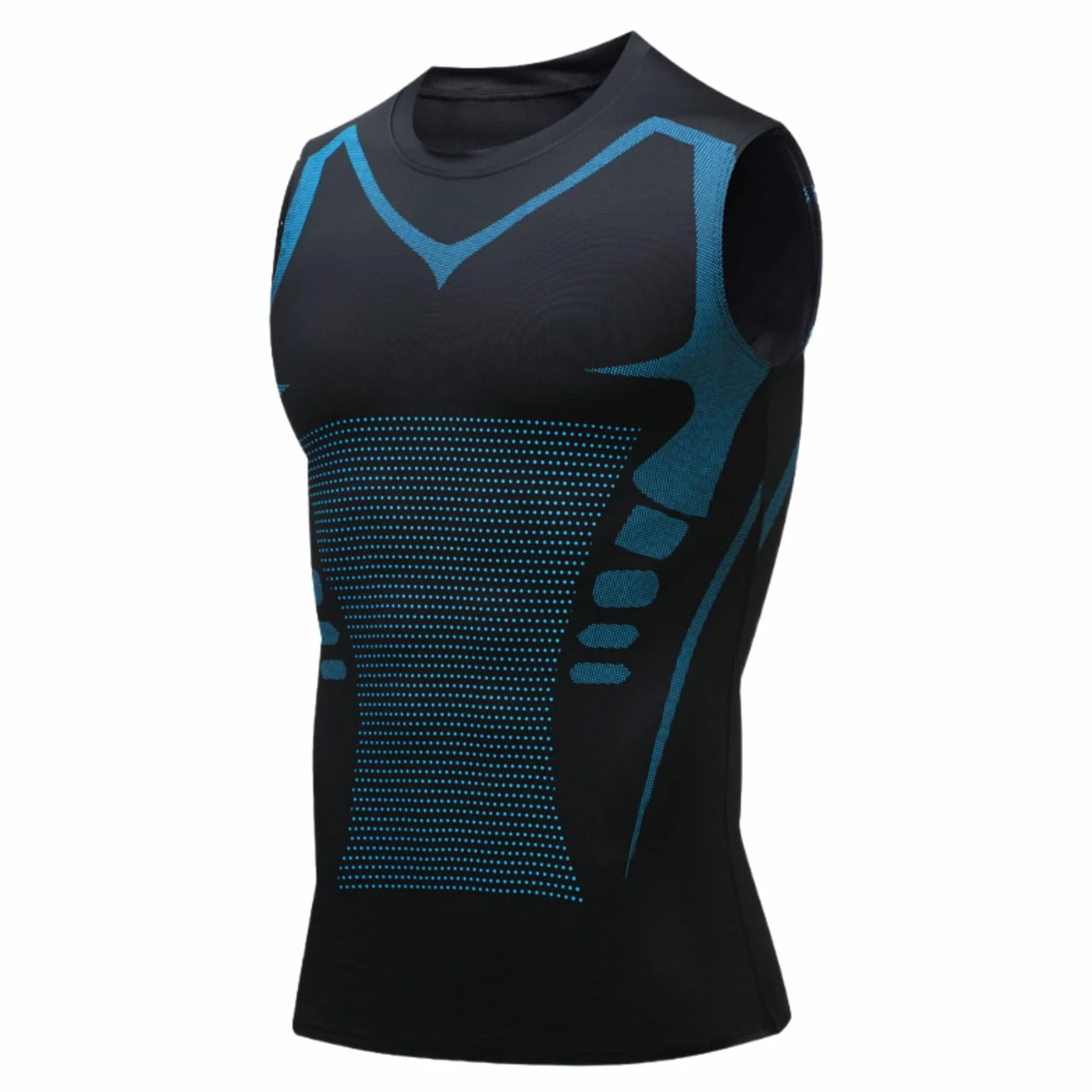 MEIION Débardeur de Compression Gainant Homme, Gilet de Modelage Ionique pour Sculpter la Silhouette